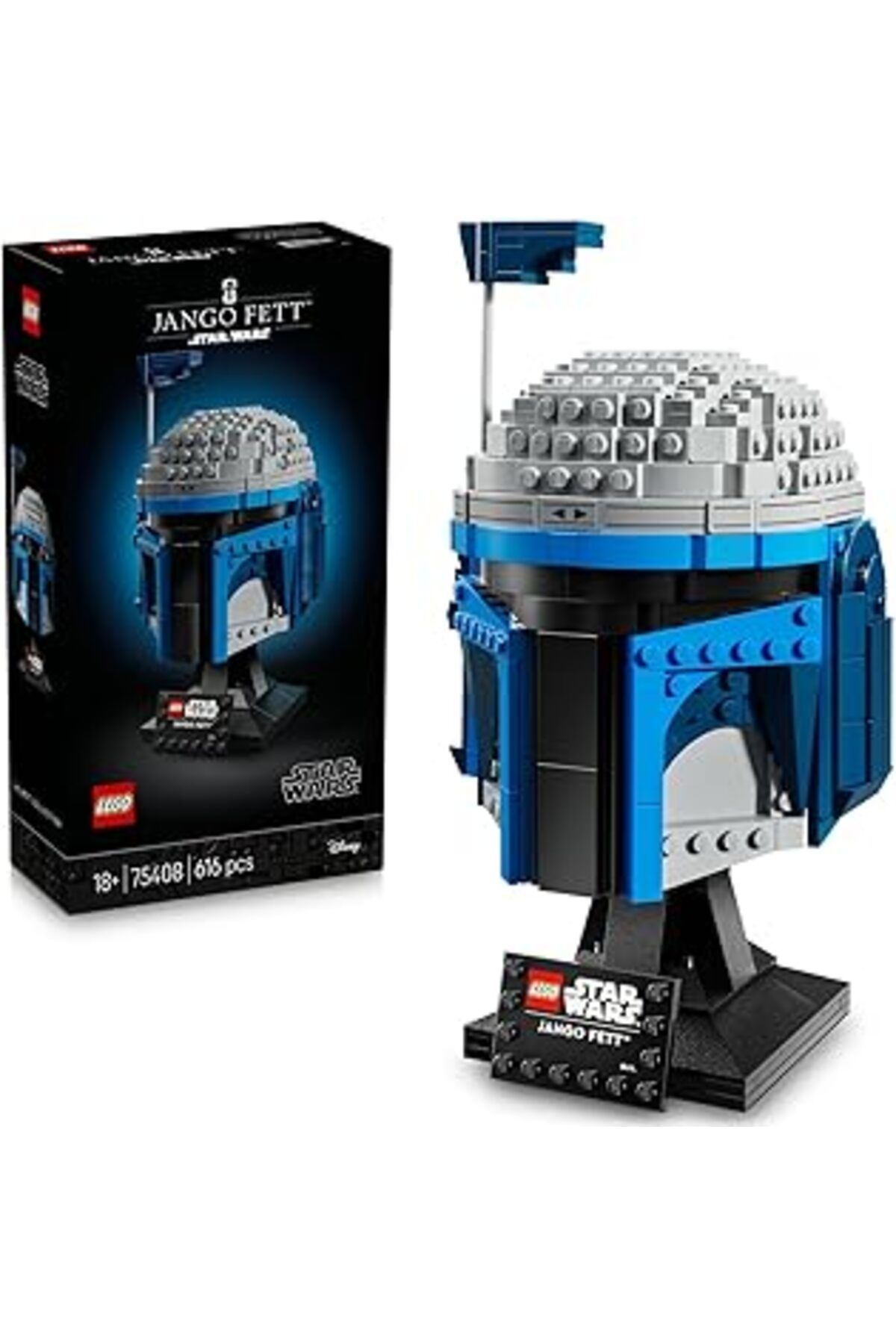 Mu Art Ahşap Star Wars: Klonların Saldırısı Jango Fett Kaskı 75408 - Yetişkinler İnşa Edilebilen Koleksiyonluk M