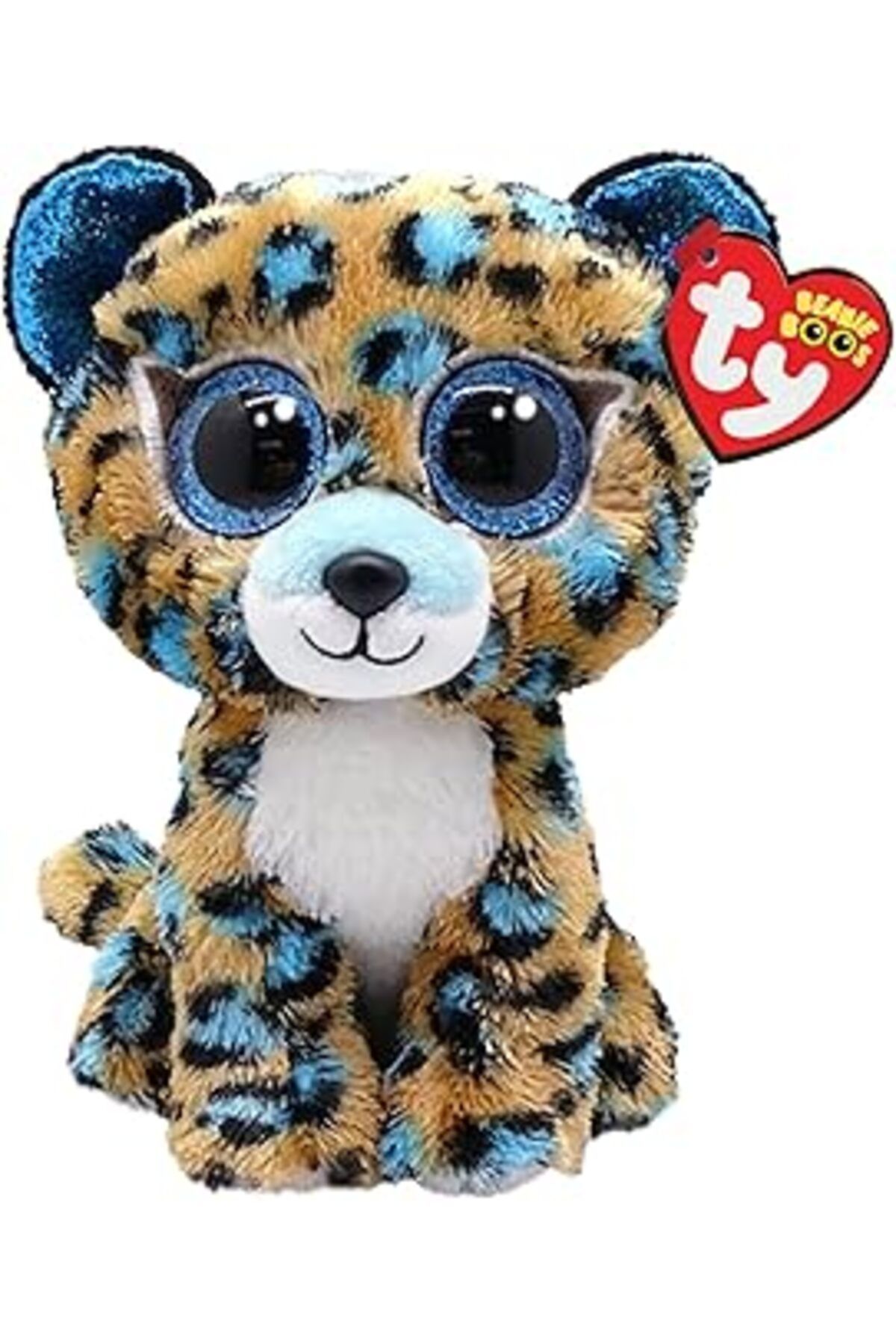 Pazarcan Ty Beanie Boos Niebieski Lampart Cobalt, 15 Cm