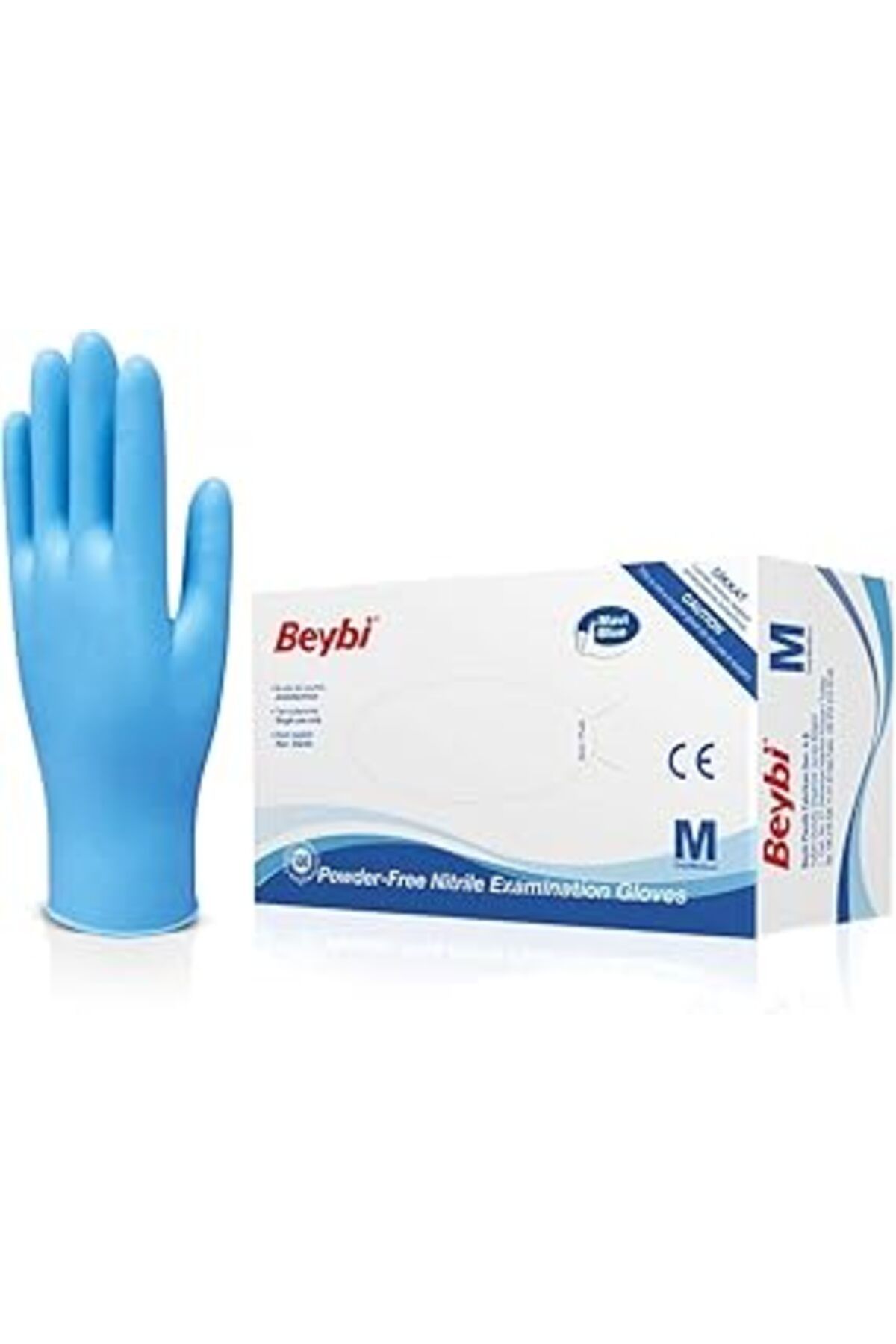 Karachil Beybi Mavi Pudrasiz Nitril Eldiven