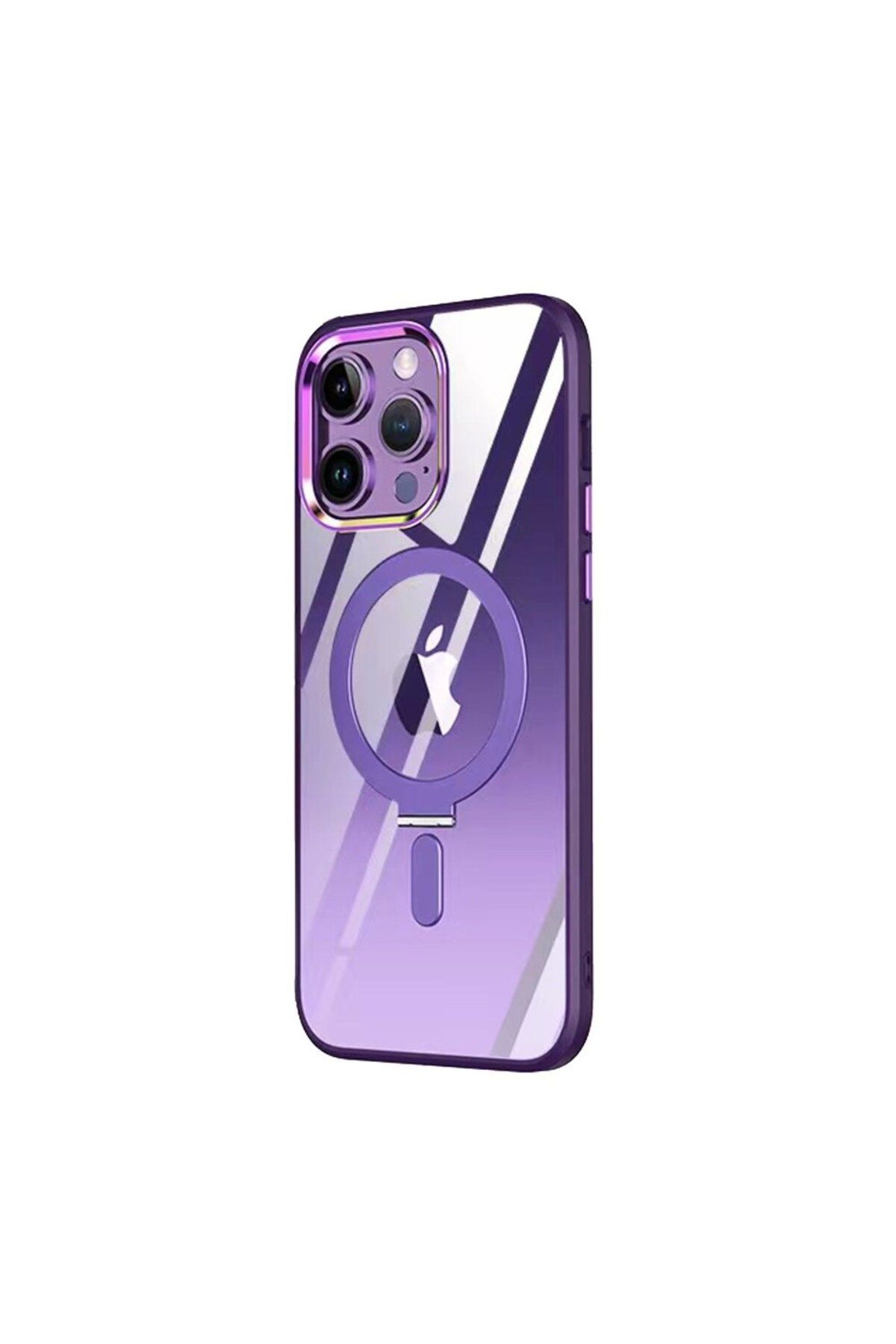 TFY STORE İPhone 13 Pro Uyumlu Mor Magne Standlı Kapak