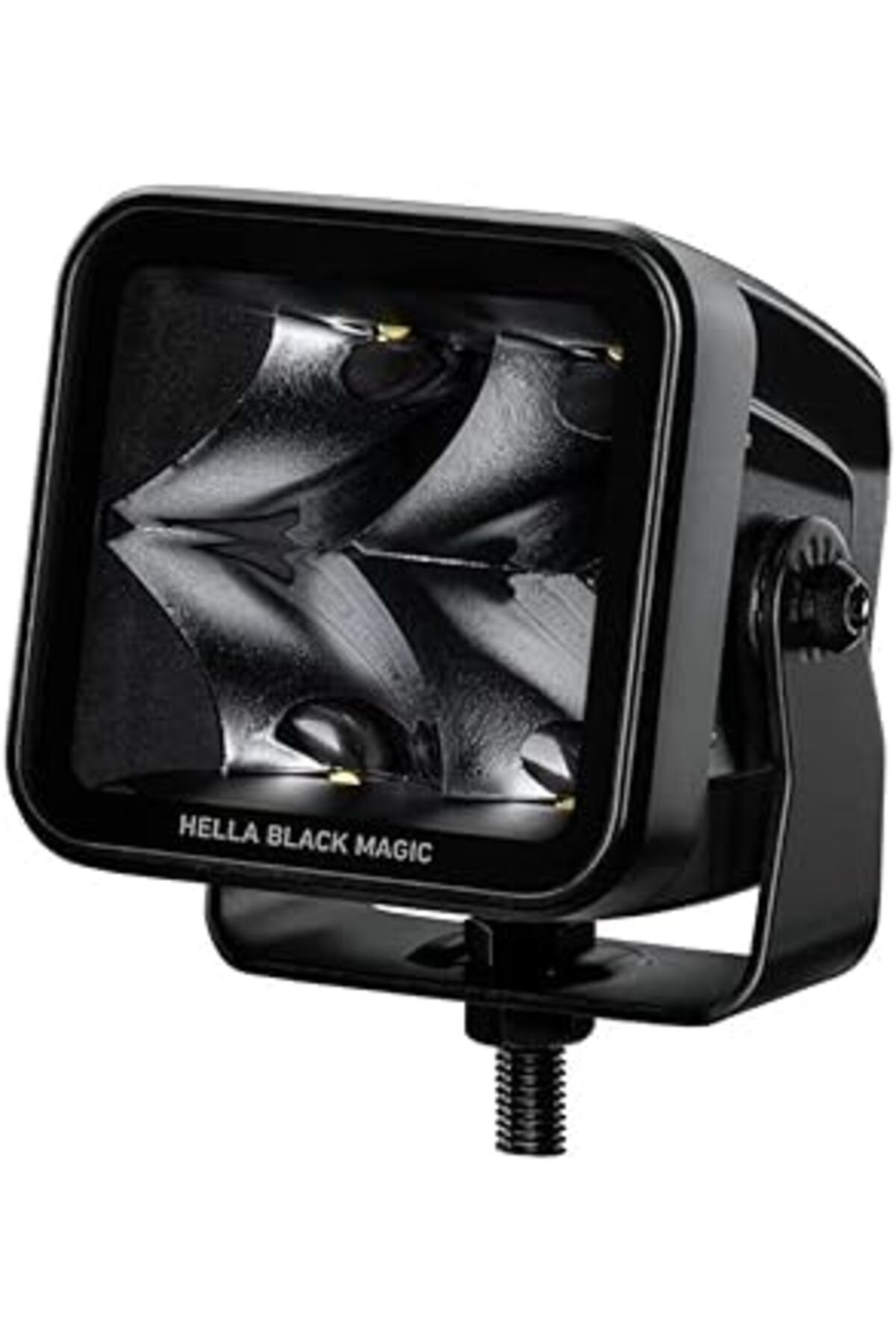 Mu Art Ahşap Hella Led-Uzun Huzme Far Cube 3.2" - 12/24V - 3000Lm - Dörtgen - Geniş Çaplı Aydınlatma - Kablo Uzu