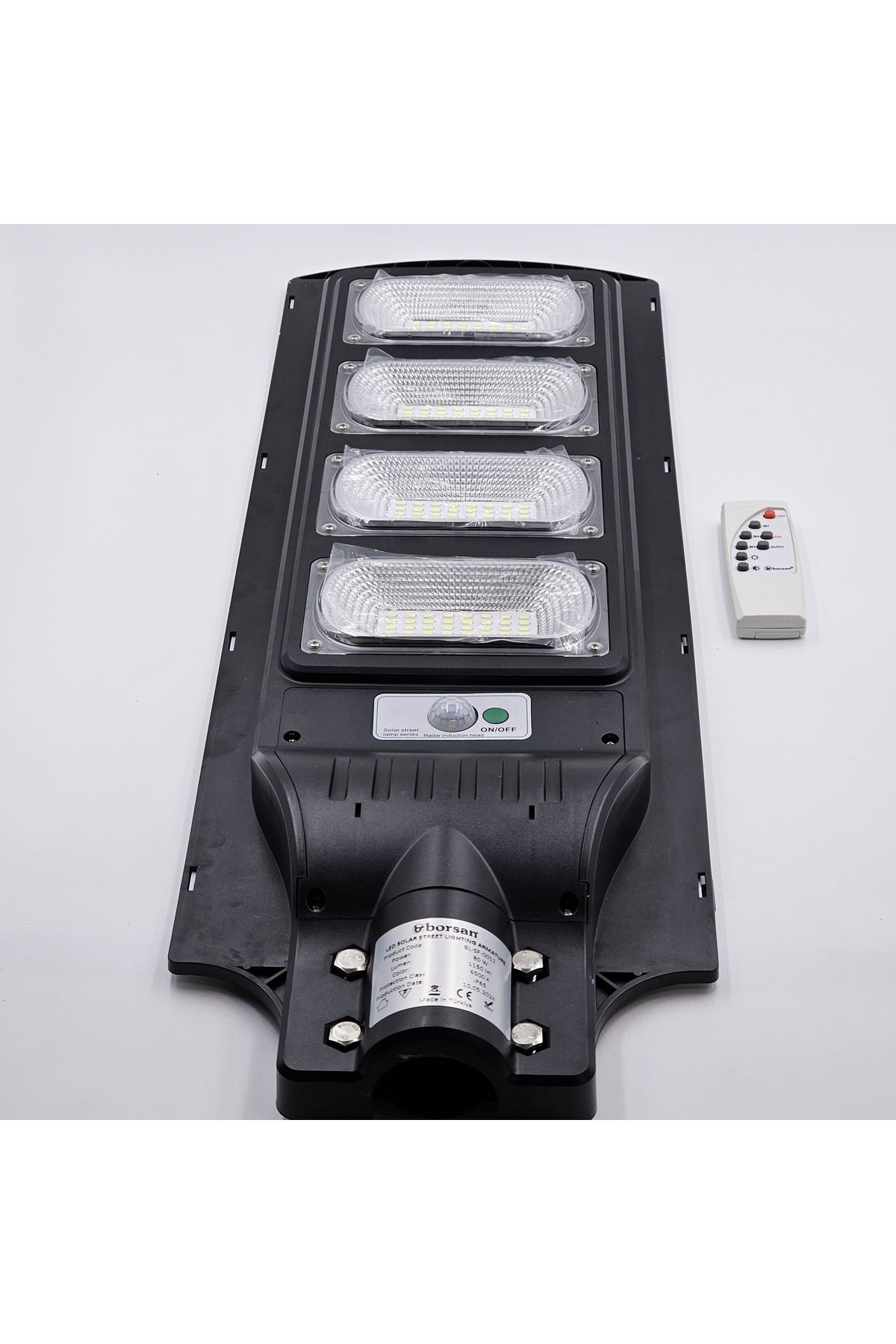 Borsan 80 W LEDLİ SOLAR SOKAK ARMATÜRÜ BEYAZ