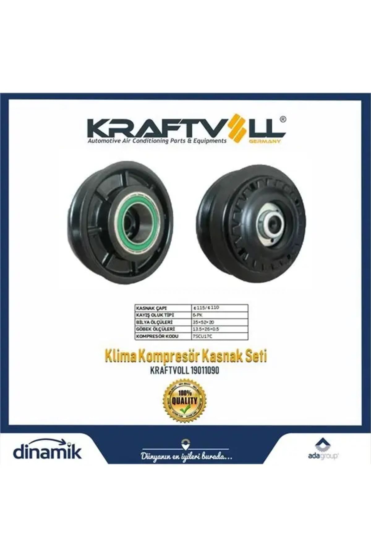 Kraftvoll KLIMA KOMPRESOR KASNAK SETI AUDI/VW 6PK ZEXEL