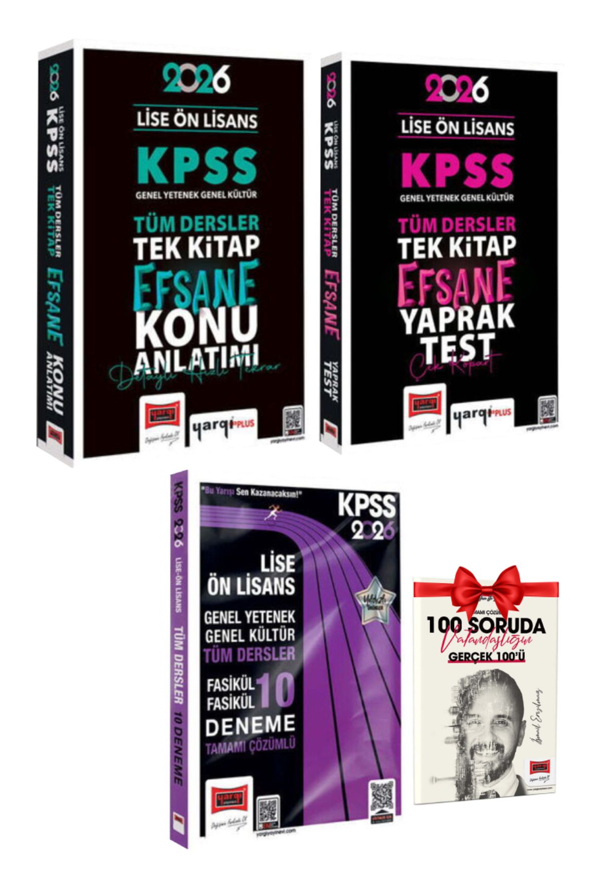 Yargı Yayınları 2026 KPSS Lise Ön Lisans Efsane Tek Kitap Konu Anlatımı+ Yaprak Test+ Fasikül Fasikül 10 Deneme
