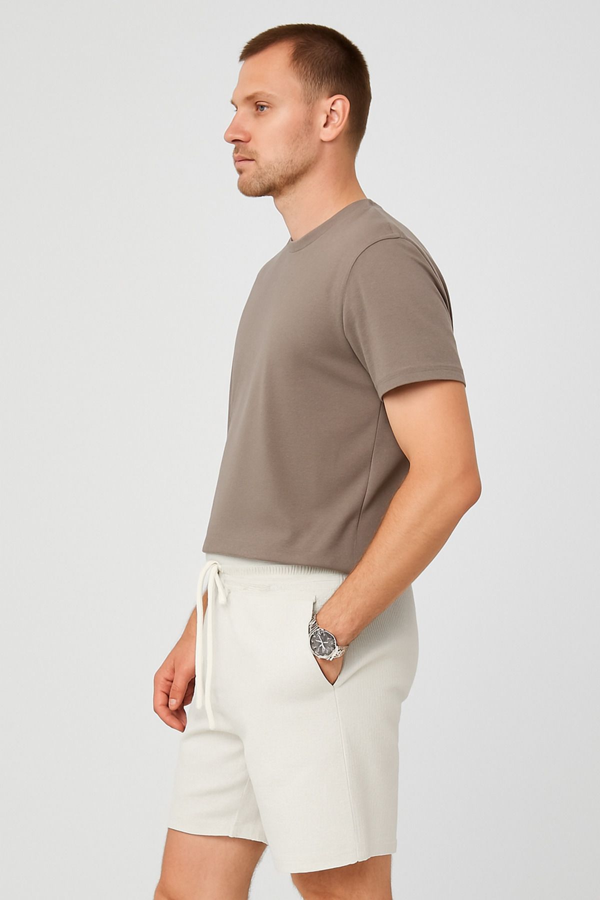 UOMOPARK-8076 Ai̇rcord New Definition of Lightness and Elegance Regular Fit Shorts 4
