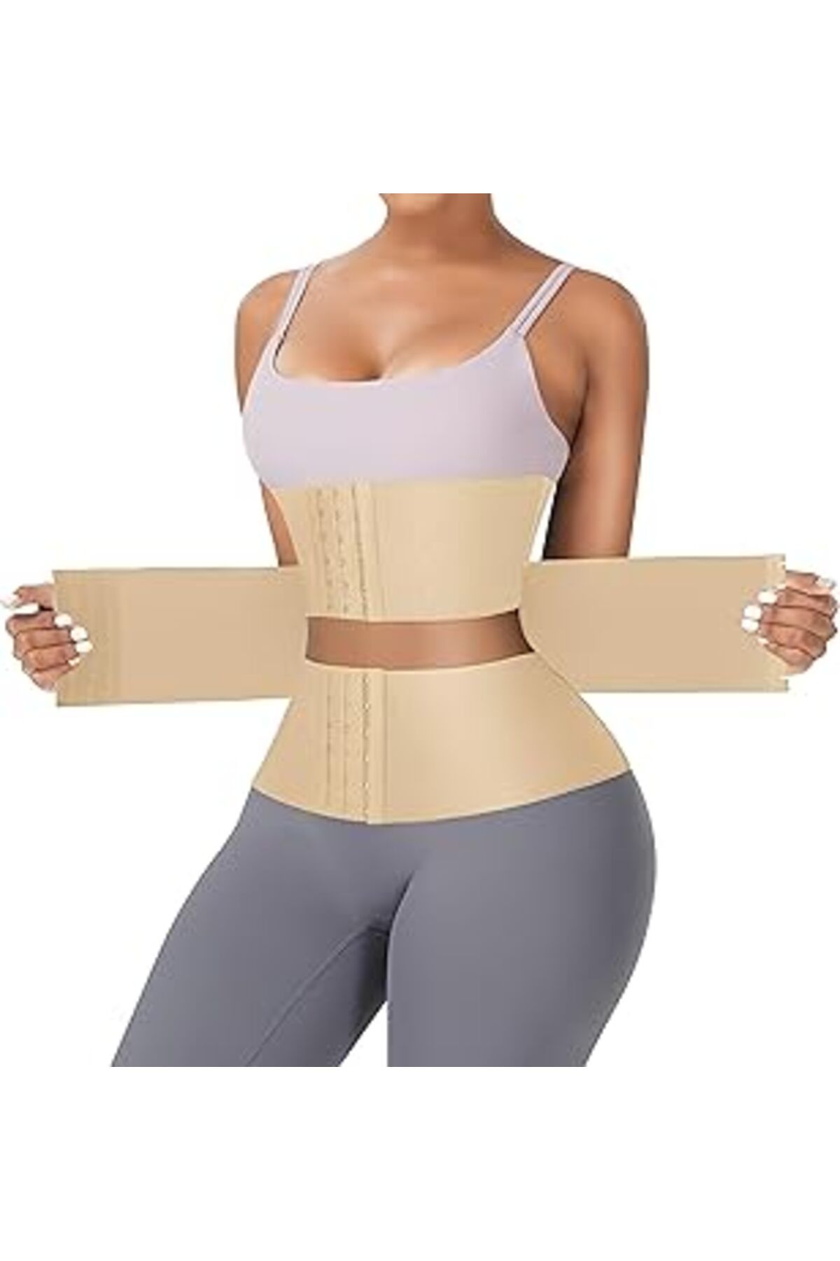 Pazarcan Agraflı Latex Korse Inceltici Kum Saati Sıkılaştırıcı Bel Korsesi