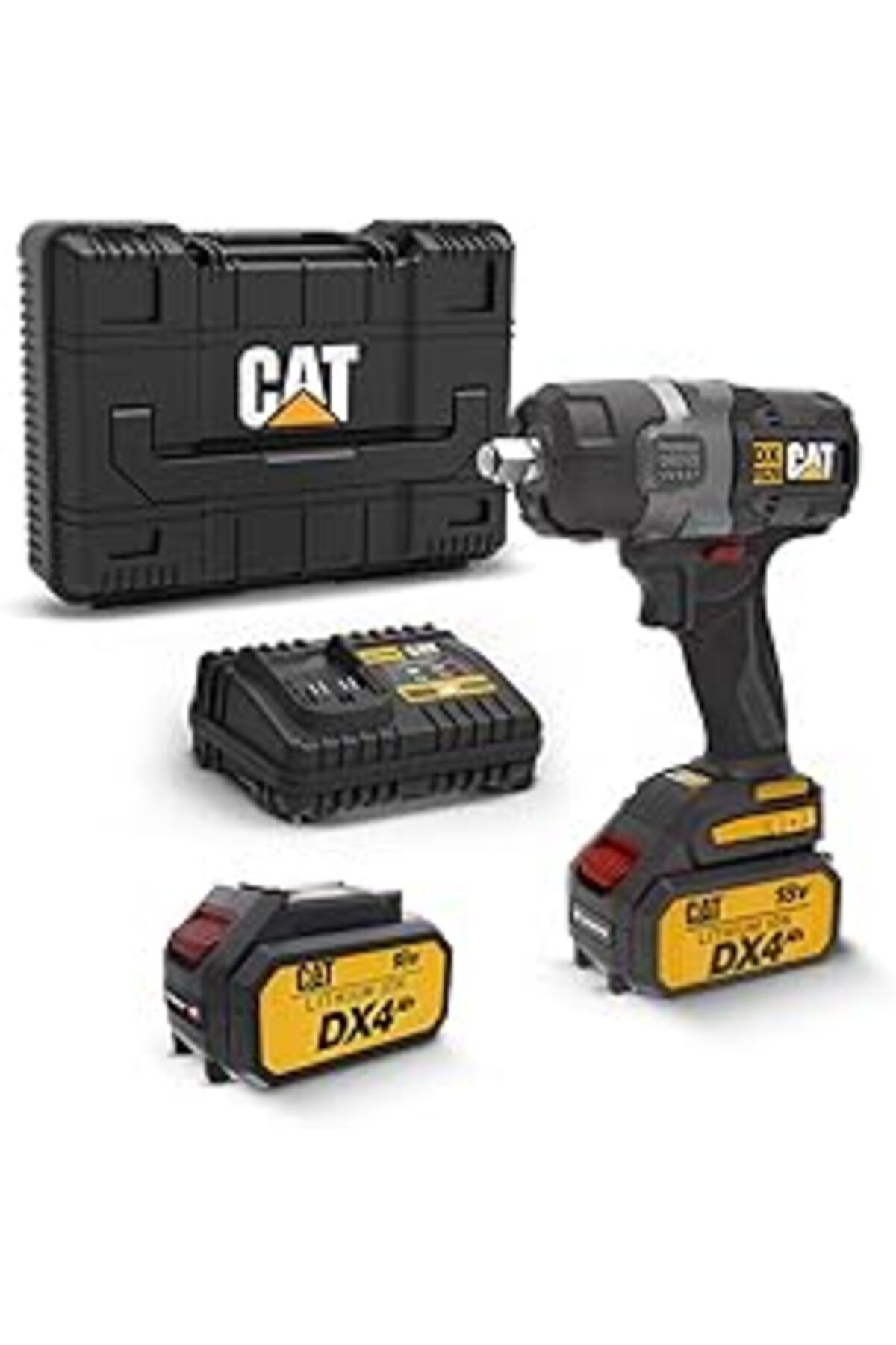 Qedii Cat Dx7020 18Volt 4.0 Ah Çift Akülü Kömürsüz 700/880Nm Profesyonel Şarjlı Somun Sıkma