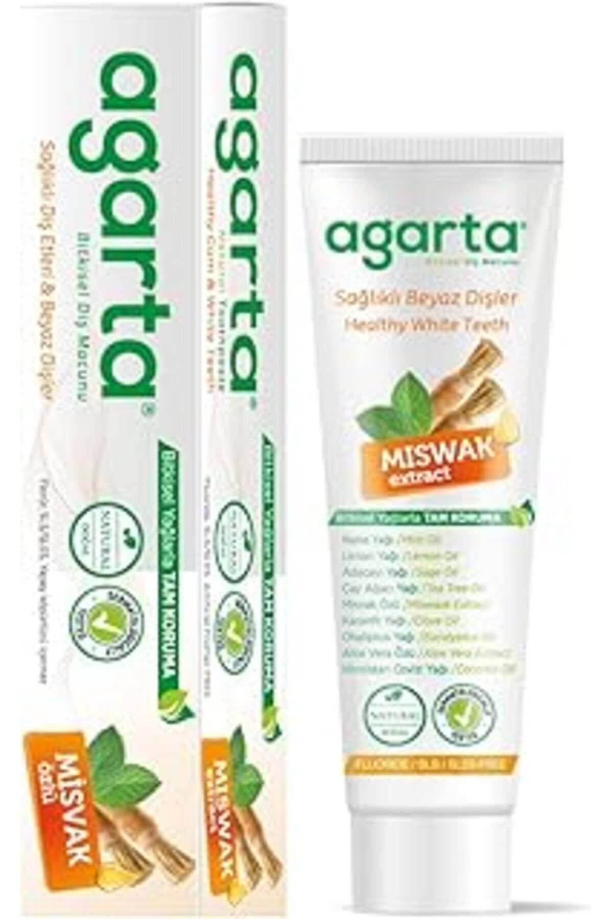 TBSProjects Agarta Doğal Diş Macunu Misvak Özlü 100 Ml/130 Gr
