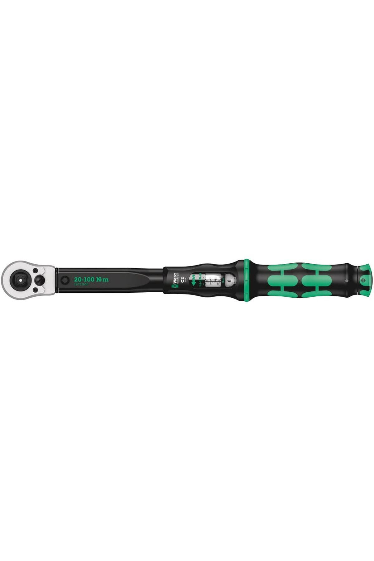 Karachil Wera 05075625001 Click-Torque C 2 Push R/L, Ayarlanabilir Tork Anahtarı, 1/2 Inç, 20-100 Nm