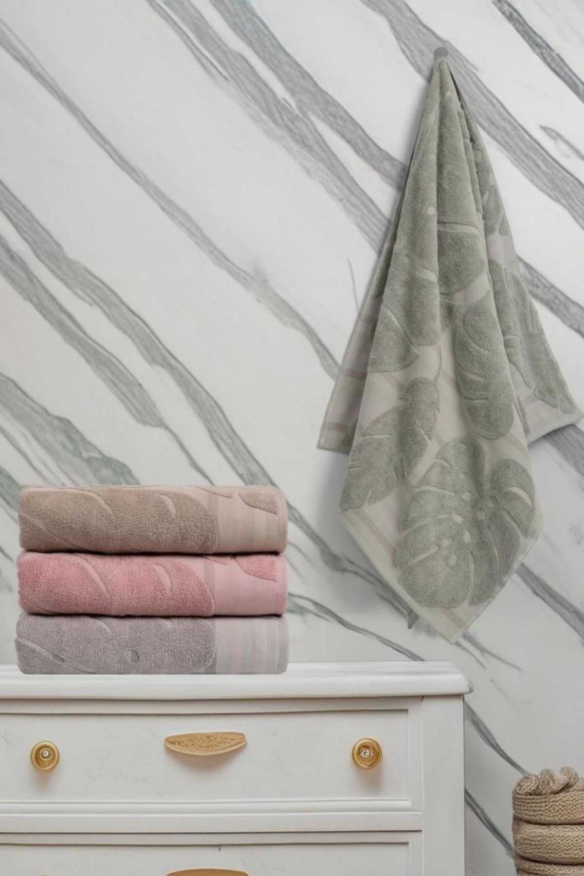 seremea home ALTINBAŞAK JAKARLI 4´LÜ 50X90 EL HAVLUSU MARİSOL
