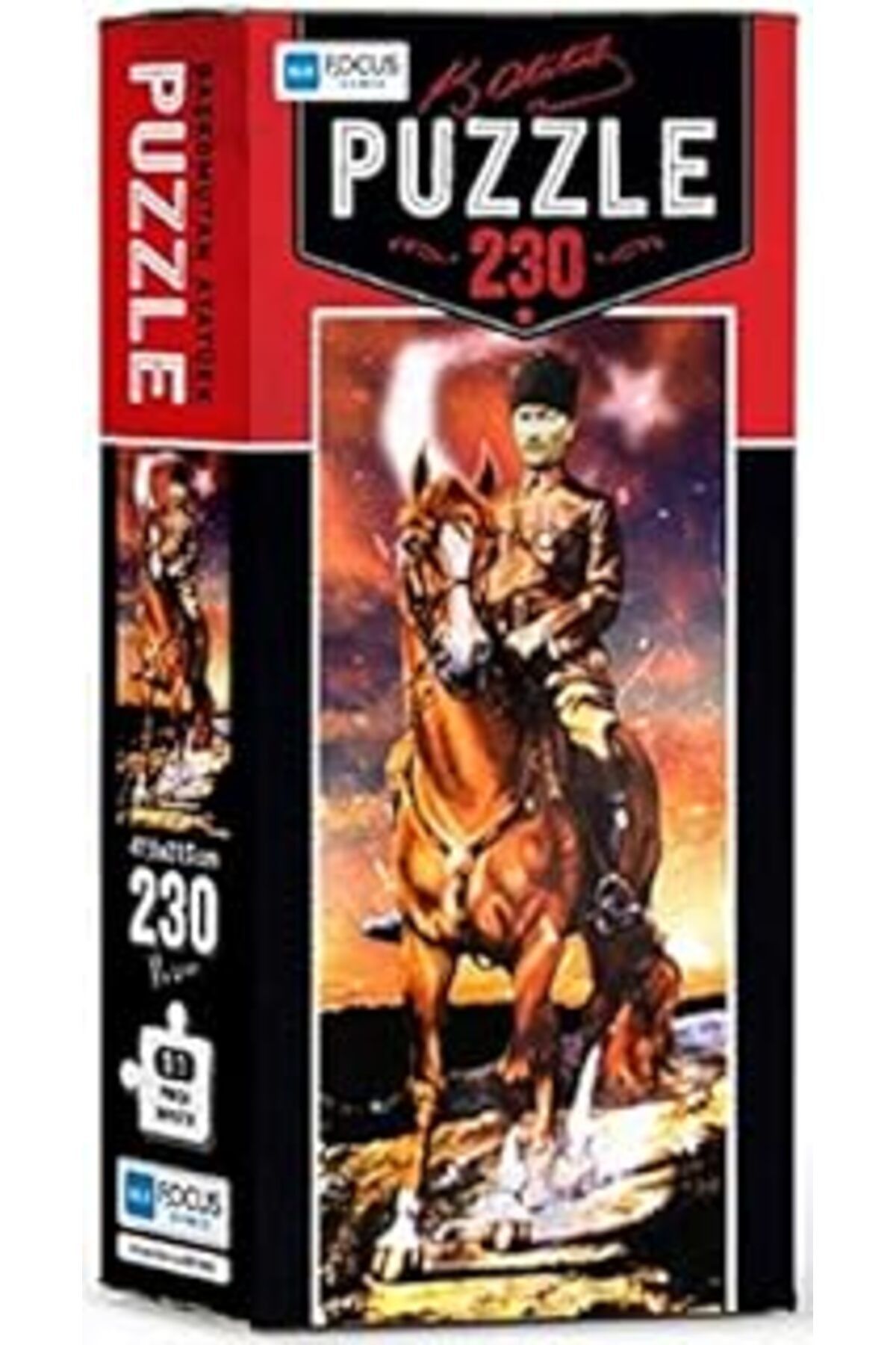 Pazarcan Blue Focus 230 Parça Kutulu Puzzle - Başkomutan Atatürk