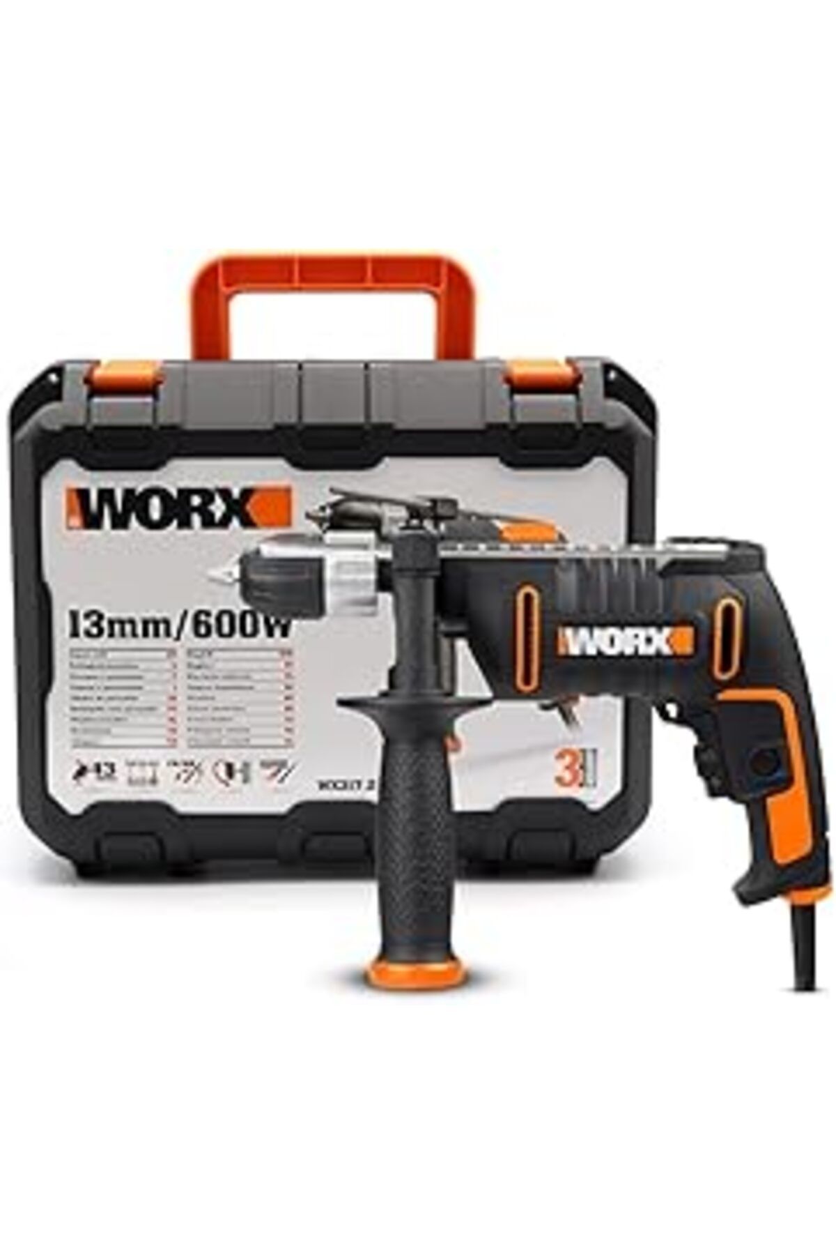 Qedii Worx Wx317.2 600Watt 13Mm Profesyonel Darbeli Matkap