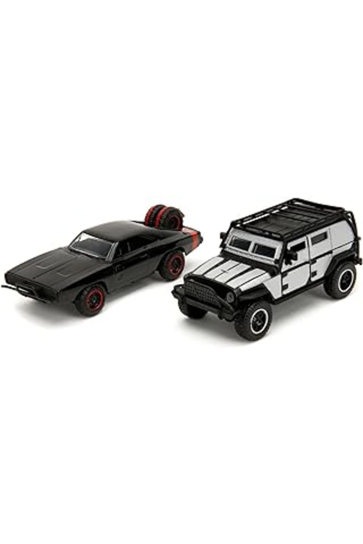 Pazarcan Jada Toys - Fast And Furious Autos (2'Li Set) - Dom`S Dodge Charger R/T 1970 & Tej`S Jeep Wrangler,