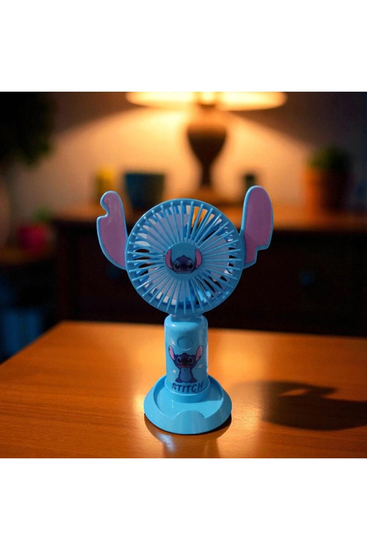 OKTAY SESAL MASA ÜSTÜ VANTİLATÖR MİNİ FAN STITCH USB ŞARJLI VANTİLATÖR MAVİ