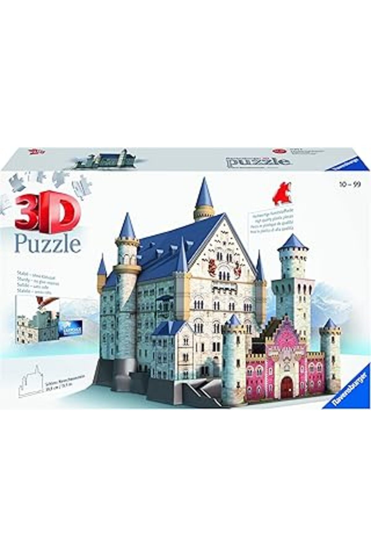 Qedii Ravensburger (125739) 3D Yapboz, Neuschwanstein