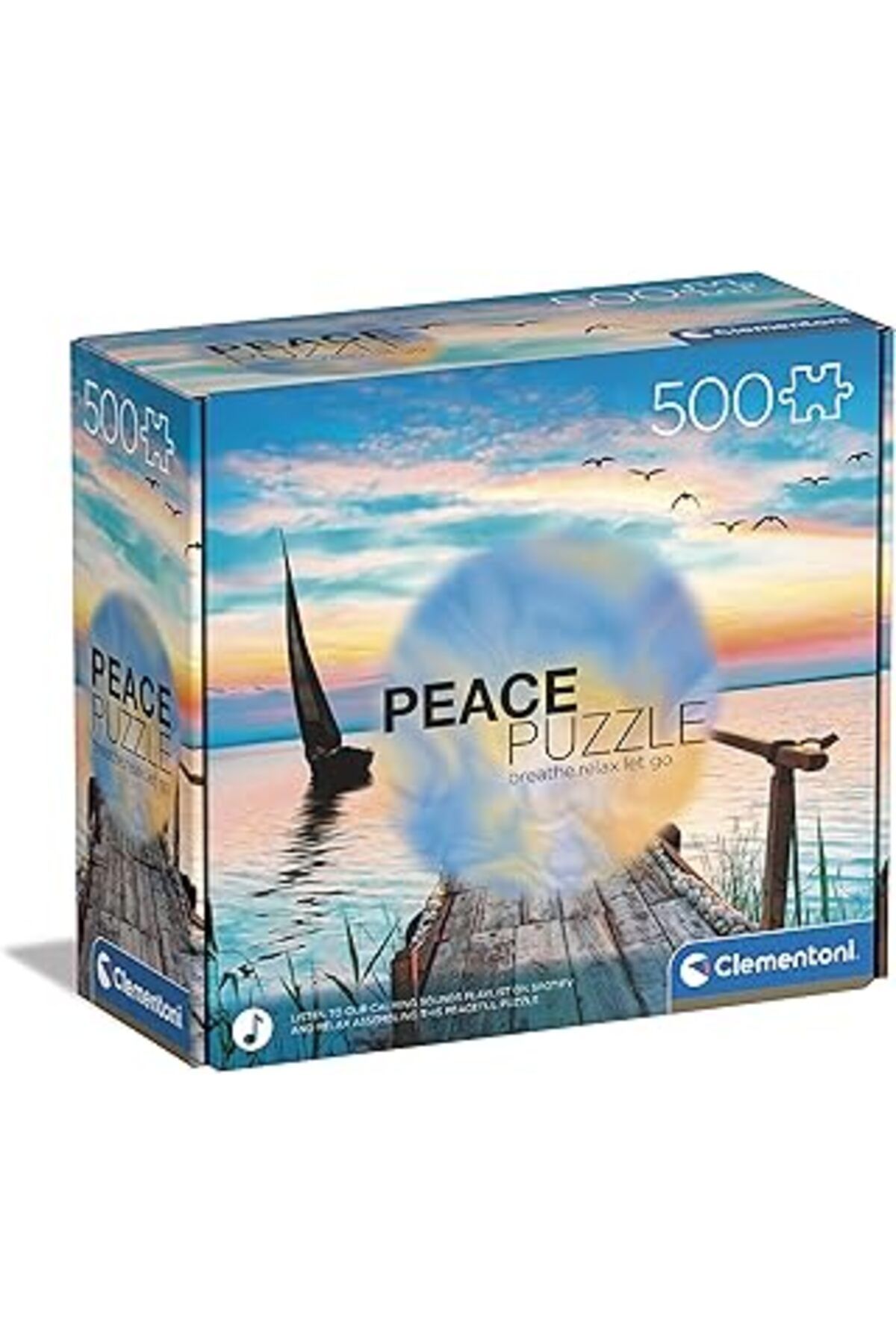 Pazarcan - 500 Parça Peace Puzzle Yetişkin Puzzle - Peaceful Wind - 35121