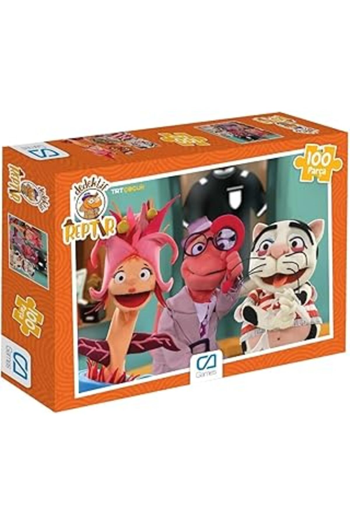 Karachil Ca Games Dedektif Reptır Lisanslı 100 Parça 34X24Cm Çocuk Puzzle Yapboz Serisi