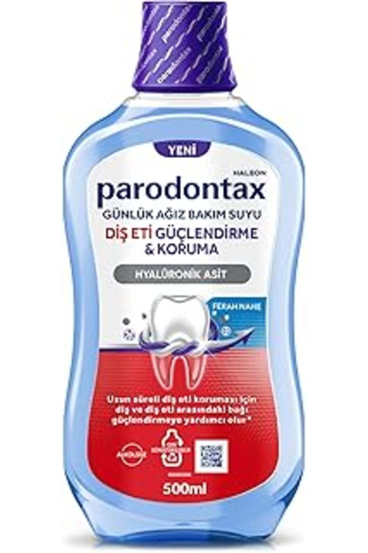 Pazarcan Parodontax Diş Güçlendirme Ve Koruma Ağız Bakım Suyu Ferah Nane 500 Ml