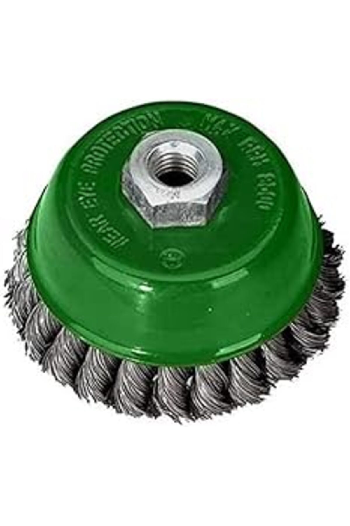 TBSProjects Troy T 27707/75 Burma Telli Çanak Fırça, Gri/Yeşil, 75 Mm