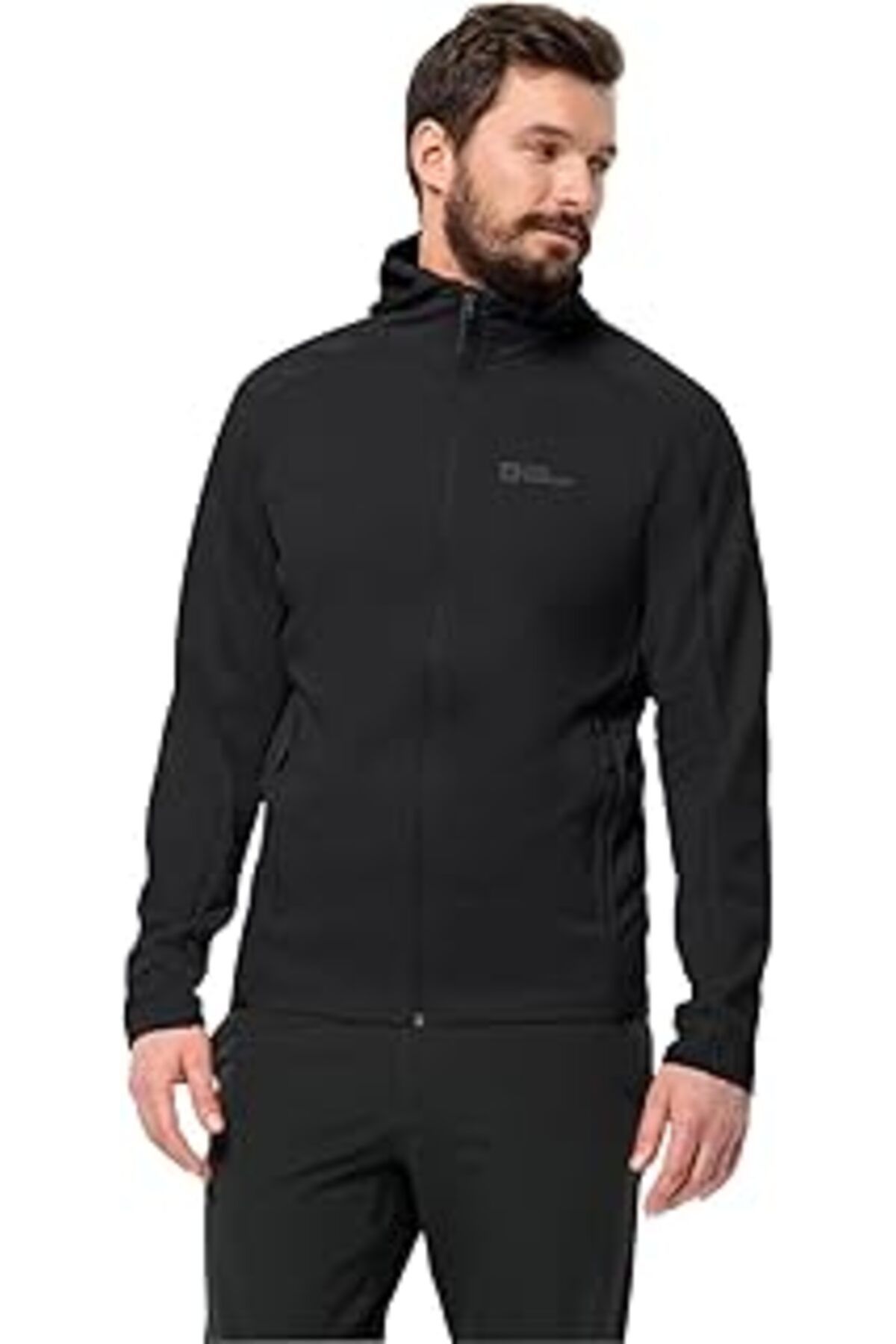 Karachil Jack Wolfskin Alpgrat Kapüşonlu Erkek Polar Ceket