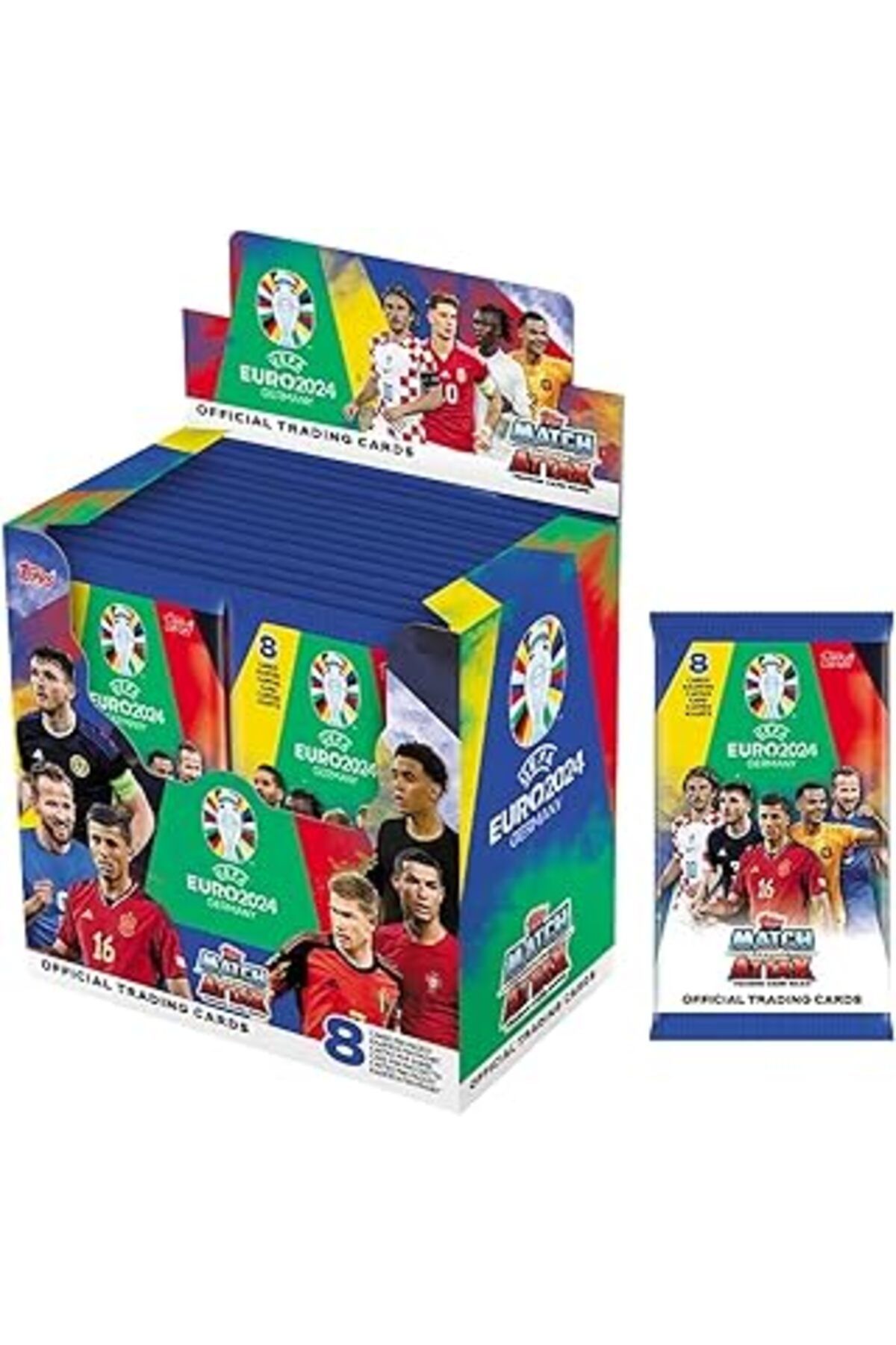Qedii Topps - Euro 2024 Match Attax - Tam Kutu Koleksiyon Kartı