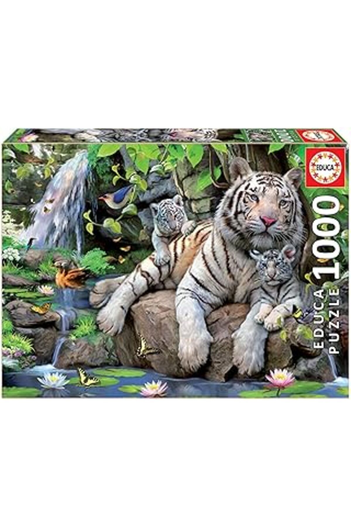 Qedii Educa 14808 – Puzzle – Bengalische Beyaz Tiger, 1000 Parça