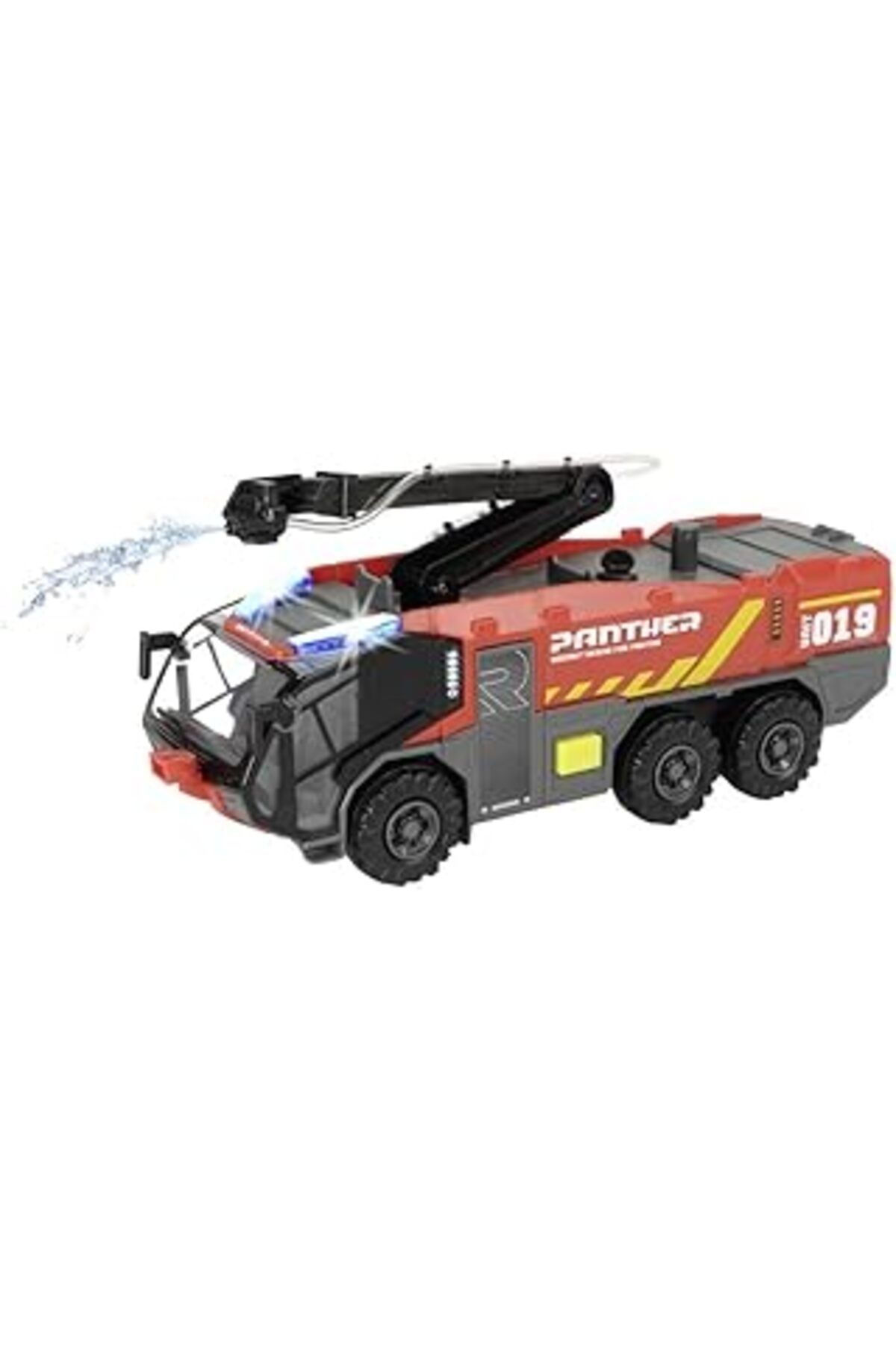 Pazarcan Dickie Toys 203714012, Havaalanı İtfaiyecileri, Serbest Tekerlek, Sesli Ve Işıklı, Hareketli Kol, S