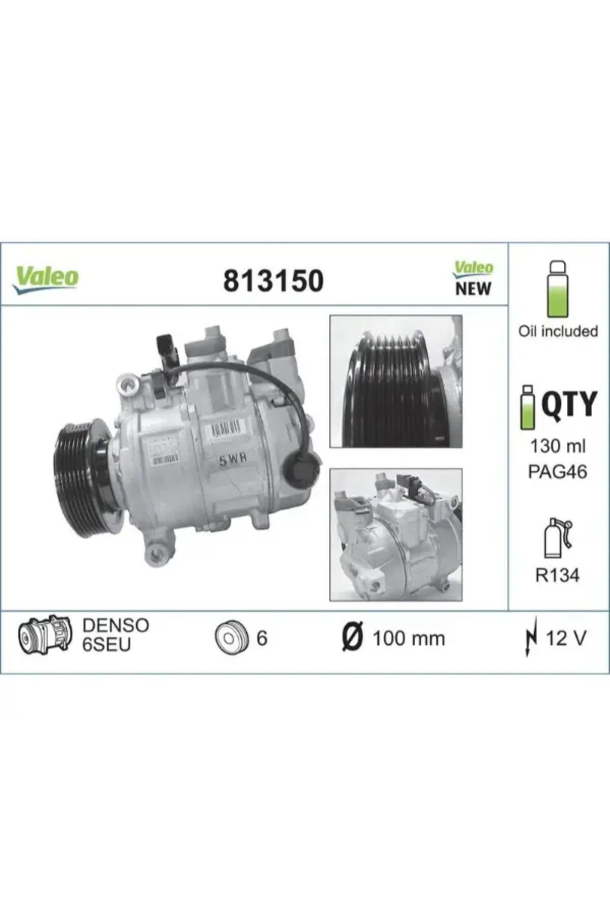 VALEO KLIMA KOMPRESORU AUDI A6 2,0TDI / TFSI 0511