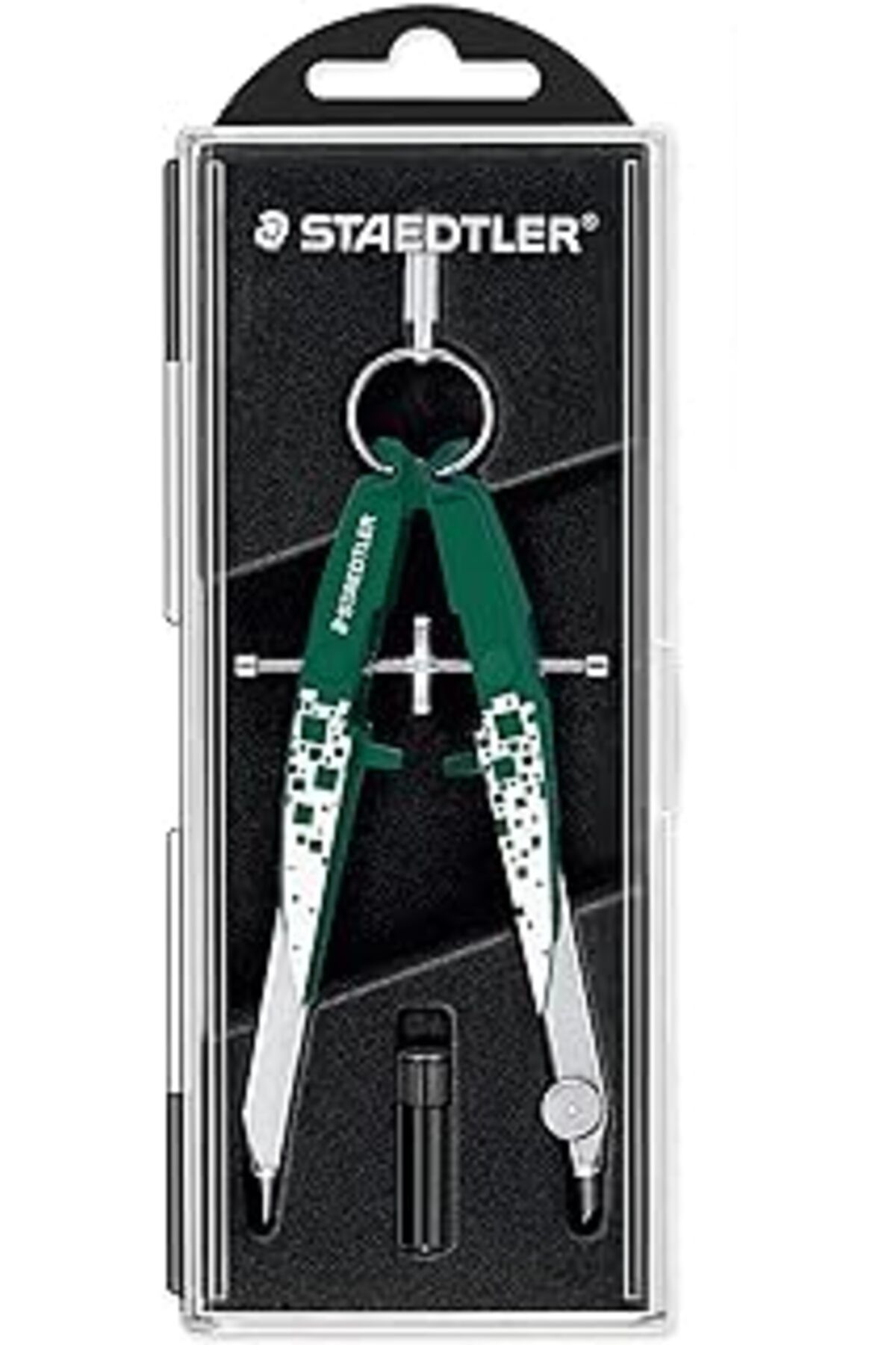 Pazarcan Staedtler 556 00-M3 Mars Comfort Praezisionsgeometriezirkel Desenli Metalik Renkler Kareler, Metall
