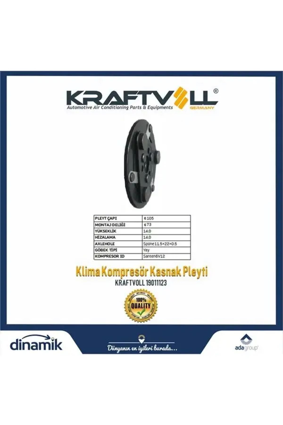 Kraftvoll KLIMA KOMPRESOR GOBEGI SANDEN 6V12 hub.105
