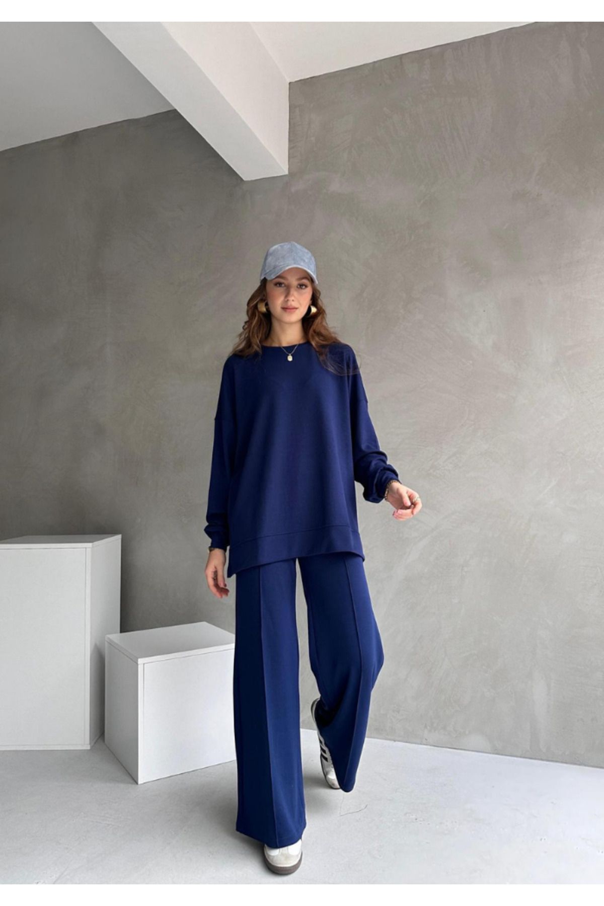 Moda Küpü Modal Kumaş Kadın Eşofman Takımı, (GENİŞ KALIP) Oversize Rahat Kesim – Yumuşak Kumaş, Modern Tasarım