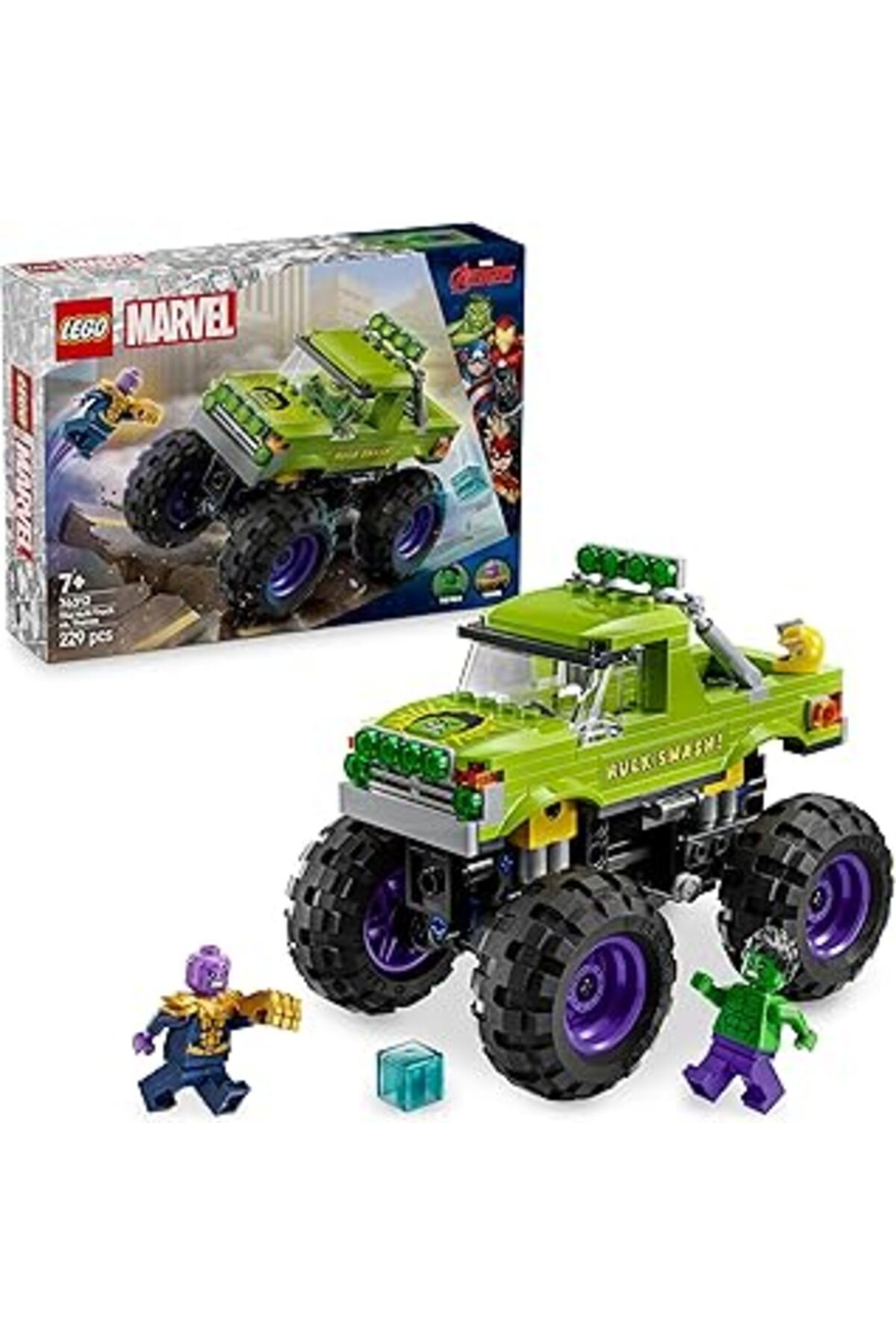 Qedii ǀ Hulk Kamyonu, Thanos'A Karşı 76312-7 Yaş Ve Üzeri Çocuklar Süper Kahraman İçeren Yaratıcı Oyuncak