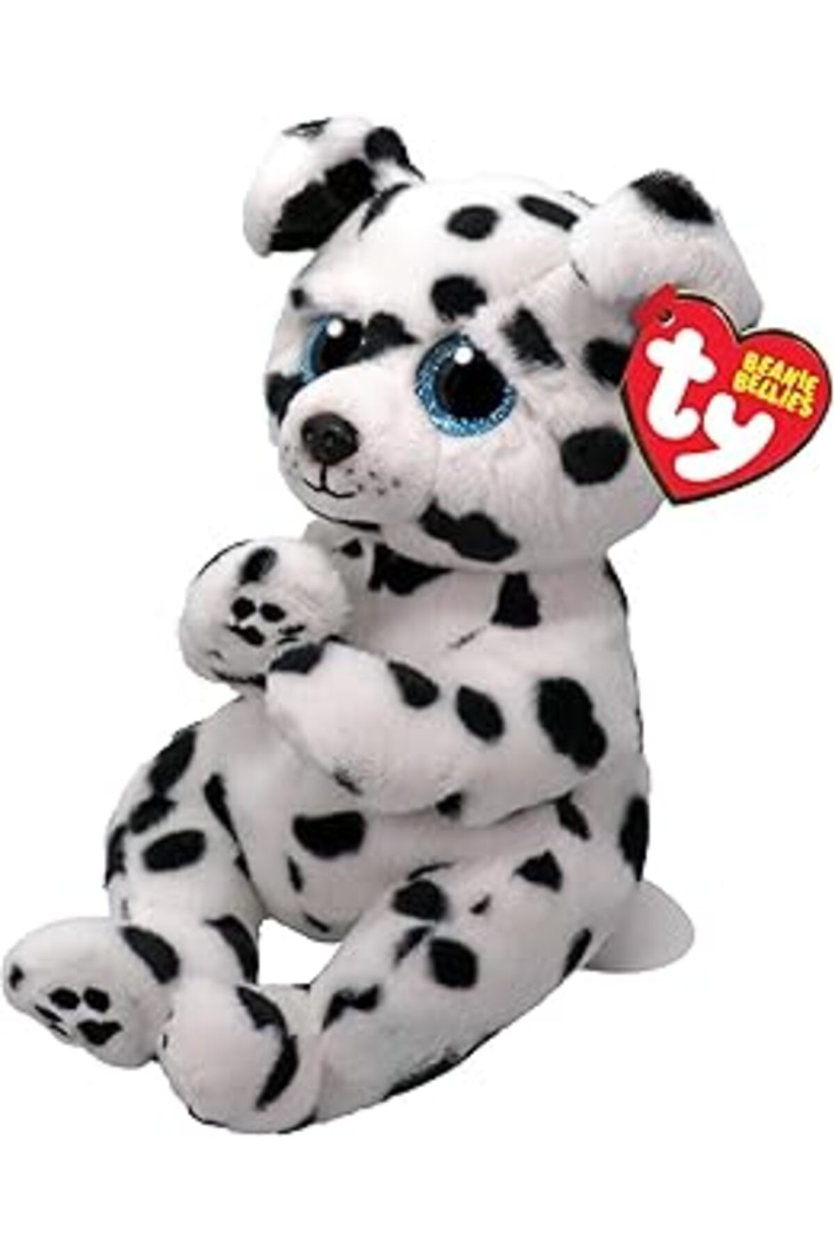 Qedii Ty Beanie Bellie Rowdy - Dalmaçya Köpeği - 15,24 Cm, Beyaz/Siyah