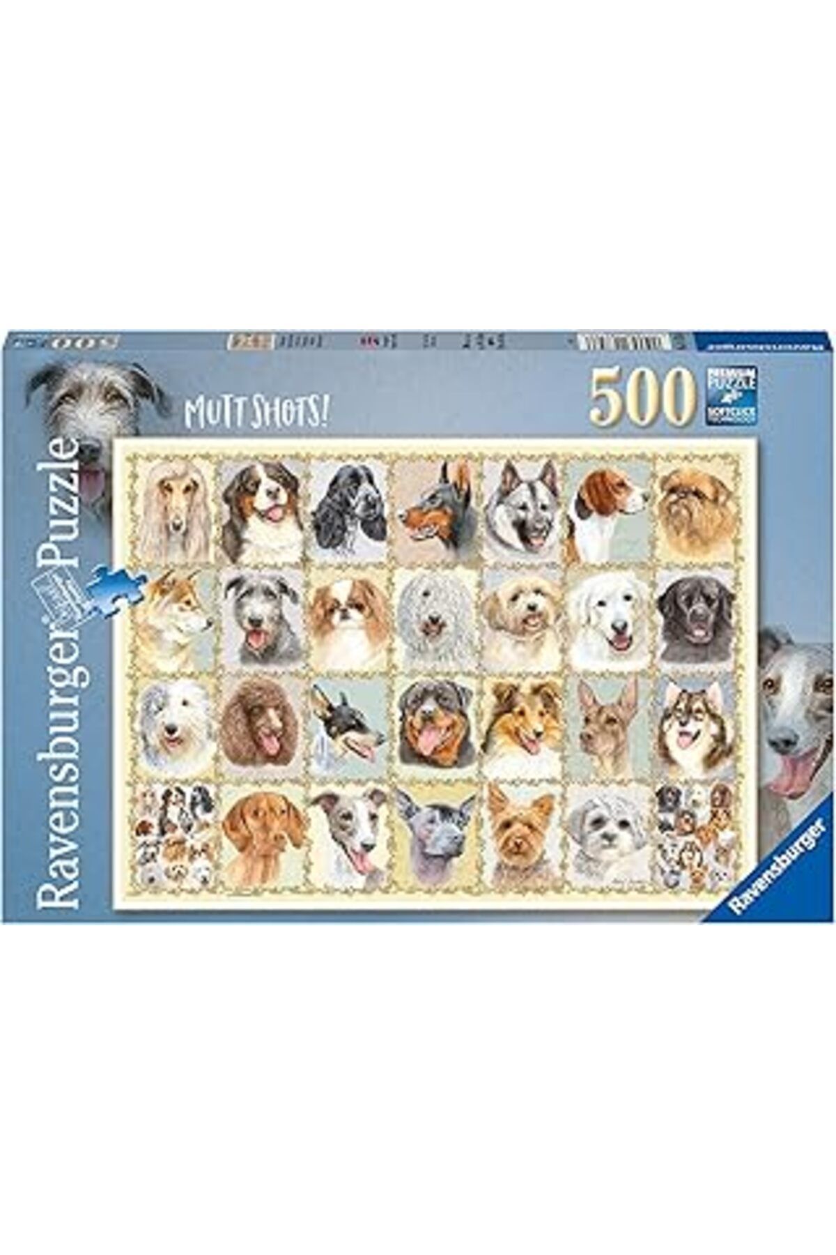 Karachil Ravensburger 500 Parçalı Puzzle, Mutt Shots