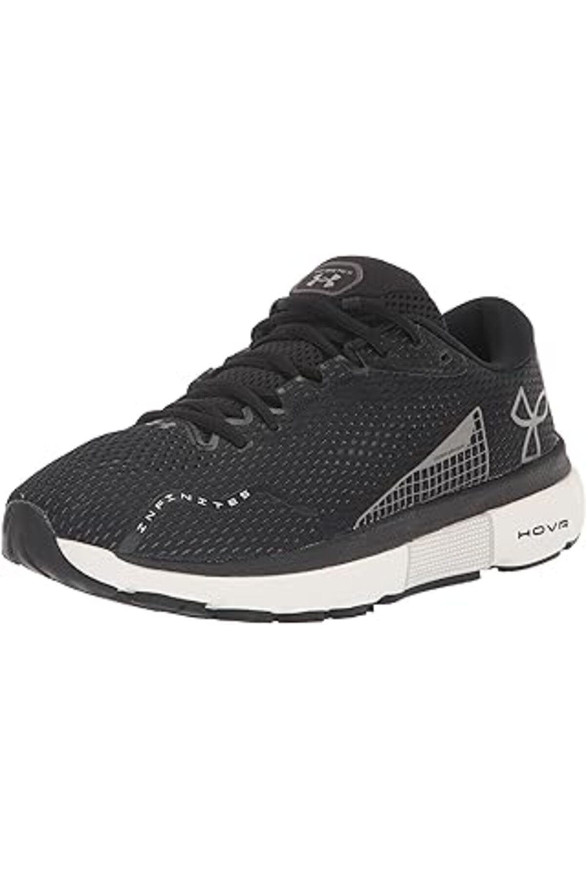 Karachil Under Armour, Spor Ayakkabı, Ua W Hovr Infinite 5, 3026550, Black/White/Metallic Gun Metal, 37.5 Eu
