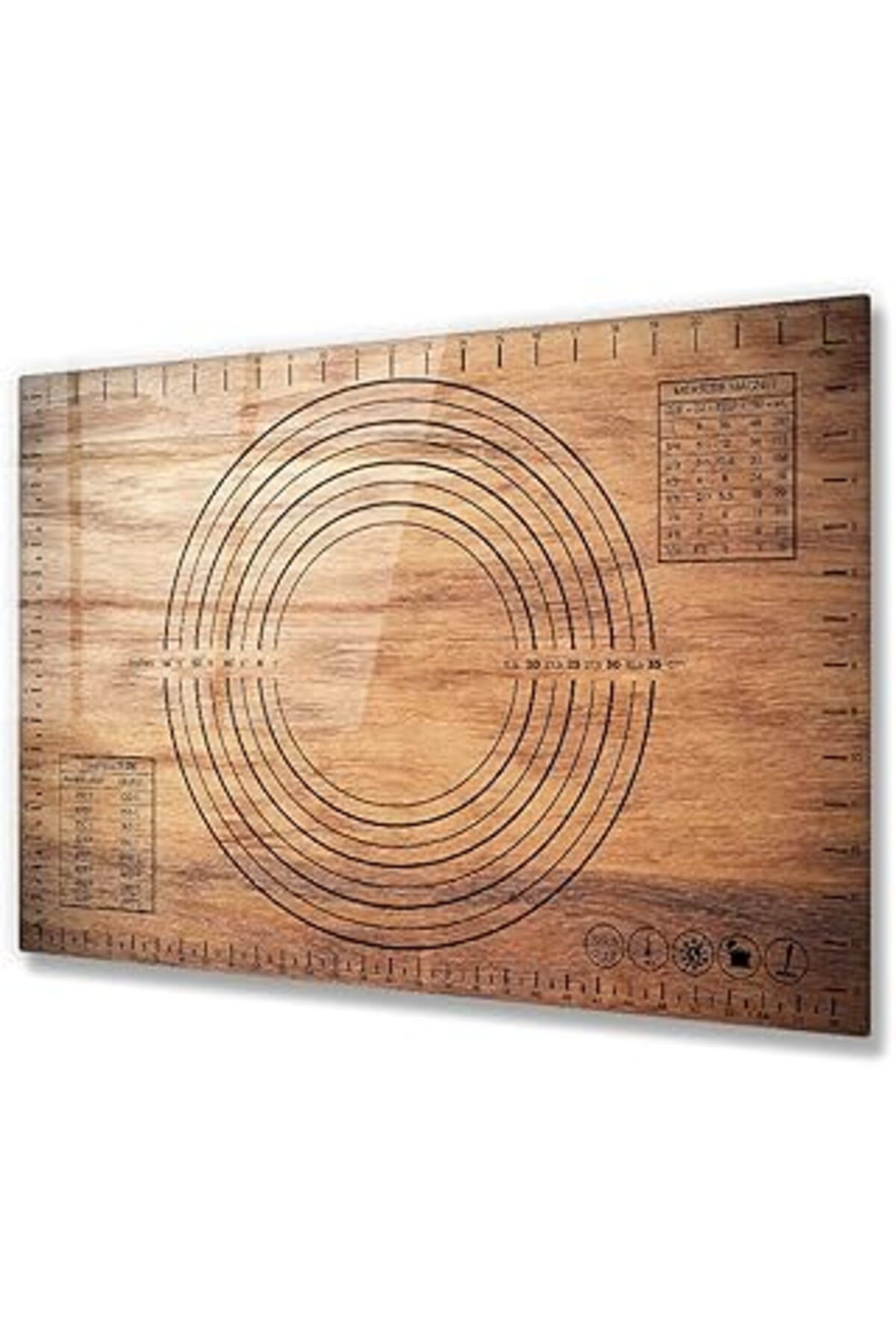 Karachil Decorita Cam Hamur Açma Matı | 40 Cm X 60 Cm | (Ahşap Görünümlü)