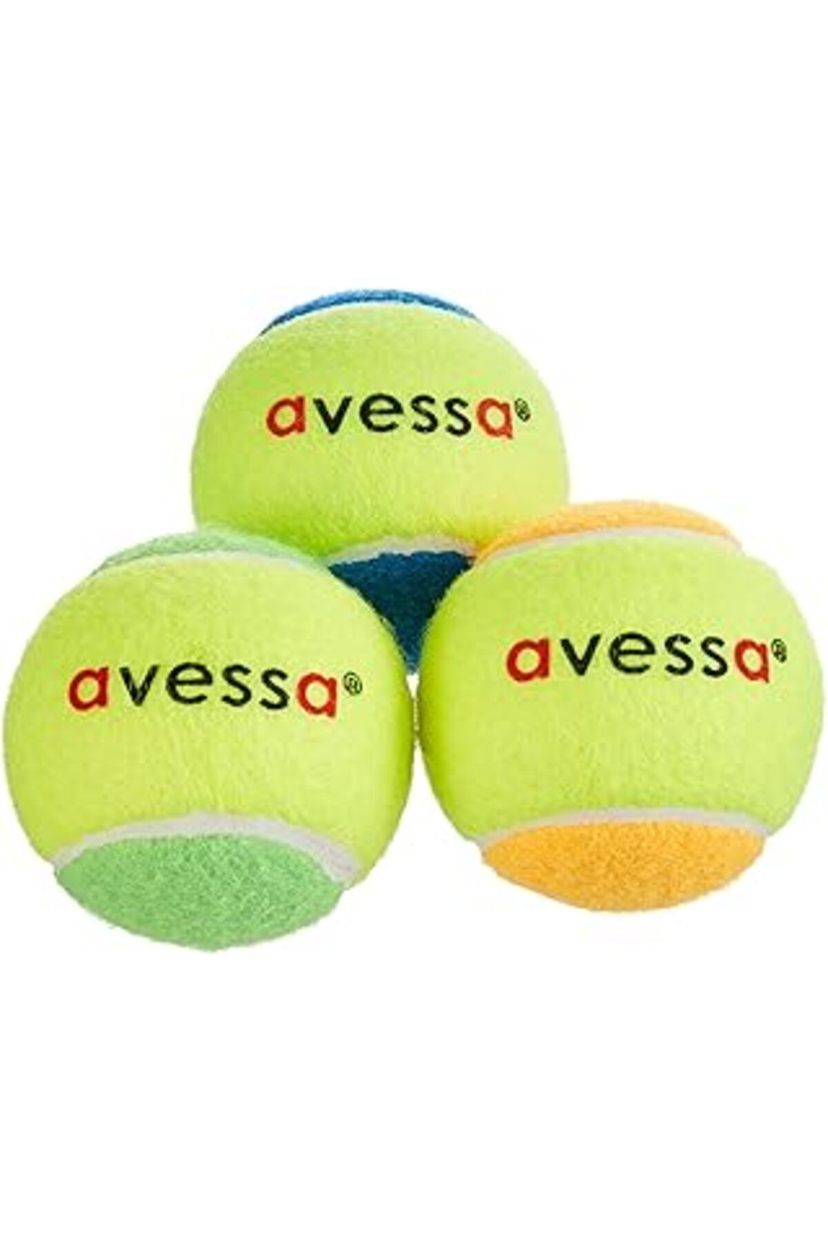 Mu Art Ahşap Avessa Tenis Topu, 3'Lü Paket, Hobi Ve Amatör Kullanım, Renkli, Tt-200