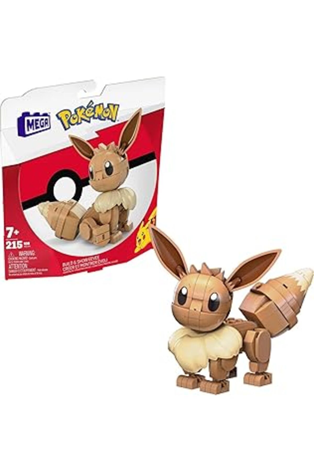Qedii Mega Brands Mega Hdl84 - Mega Construx Evoli Pokémon Inşaat Seti, Çocuklar Için Inşaat Oyuncakları,