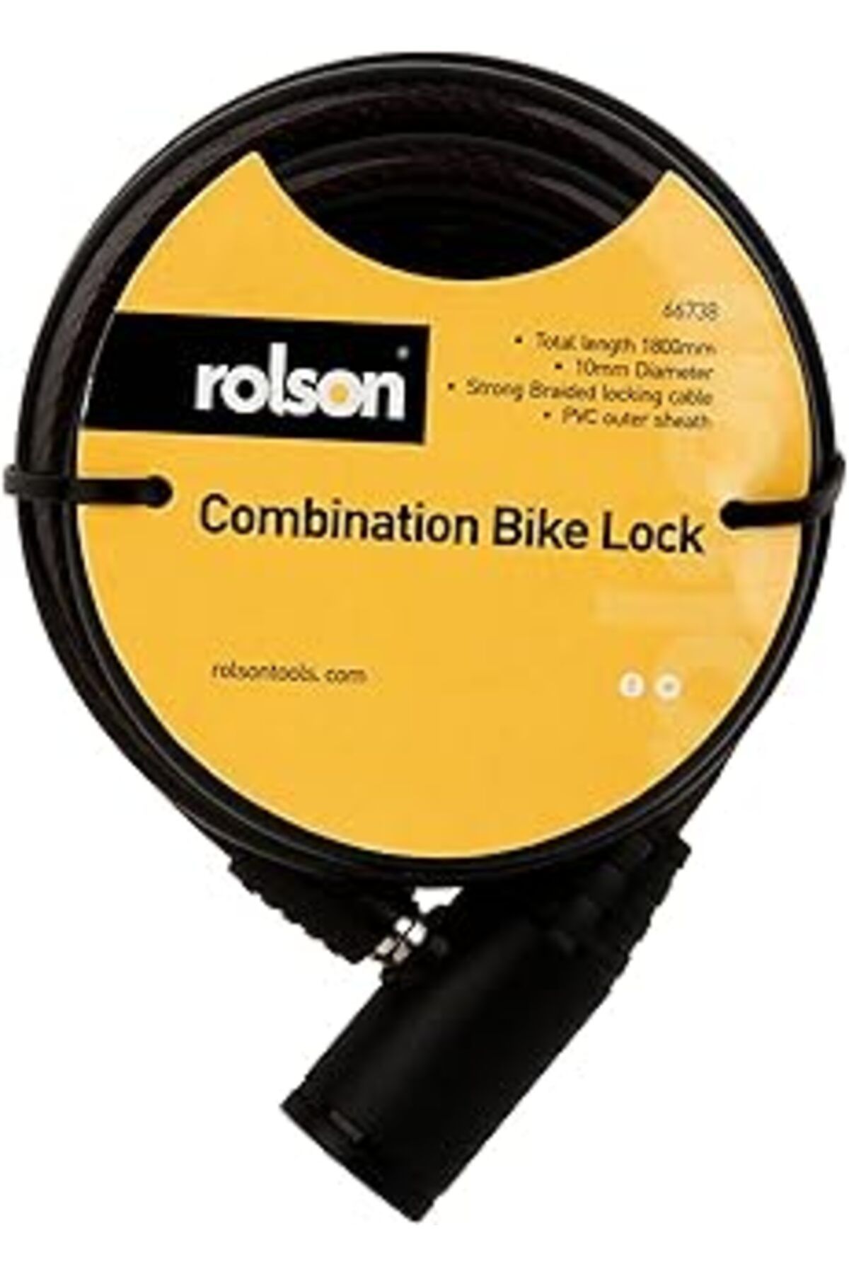 Qedii Rolson 66738 10 X 1800 Mm Combination Bicycle Lock