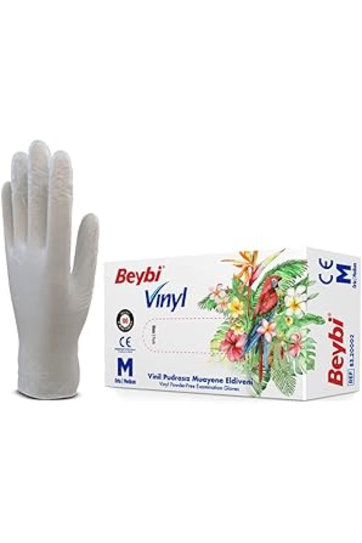 Karachil Beybi Vinyl (VİNİL) Eldiven (TEMİZLİK, GİDA, KUAFÖR, BAHÇE, IŞ ELDİVENİ) (LARGE (BÜYÜK))