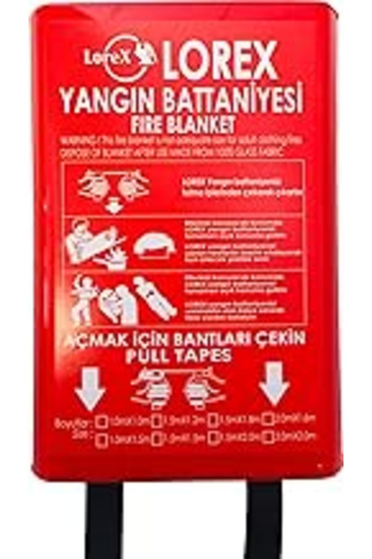 Karachil Lorex Lr-Fb1010B Kutulu Yangın Söndürme Battaniyesi 100Cm X 100Cm