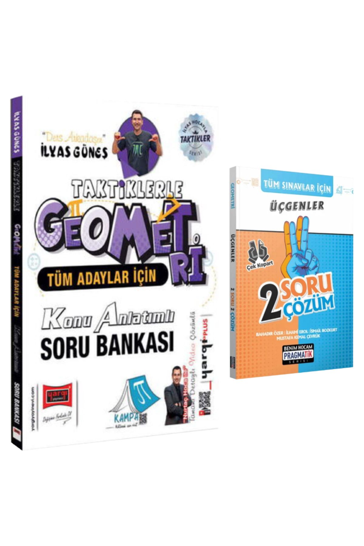 Yargı Yayınları İlyas Güneş Tüm Adaylar İçin Taktiklerle Geometri Konu Anlatımlı Soru Bankası+ Üçgenler 2Soru 2Çözüm