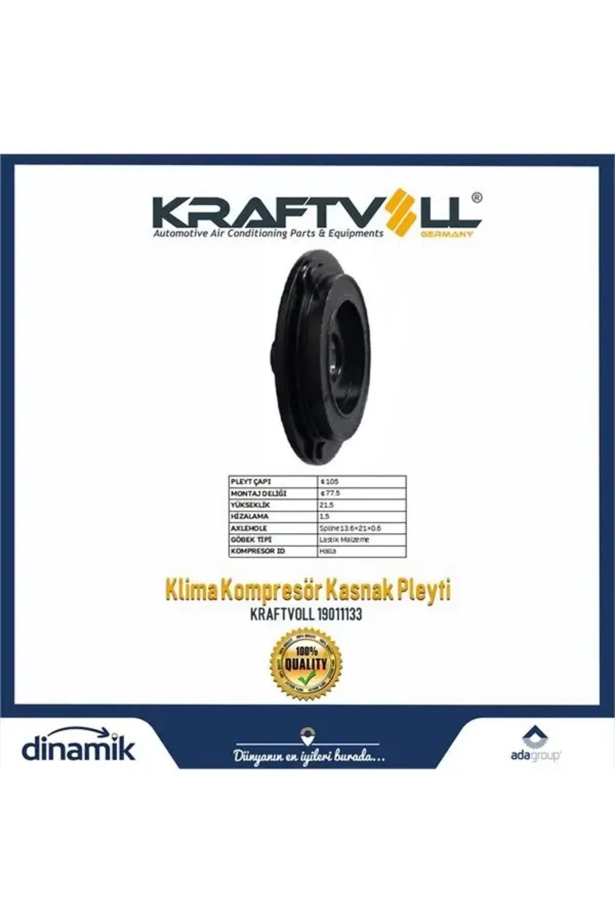 Kraftvoll KLIMA KOMPRESOR GOBEGI HYUNDAI HUB:105 HLL-RUBBER