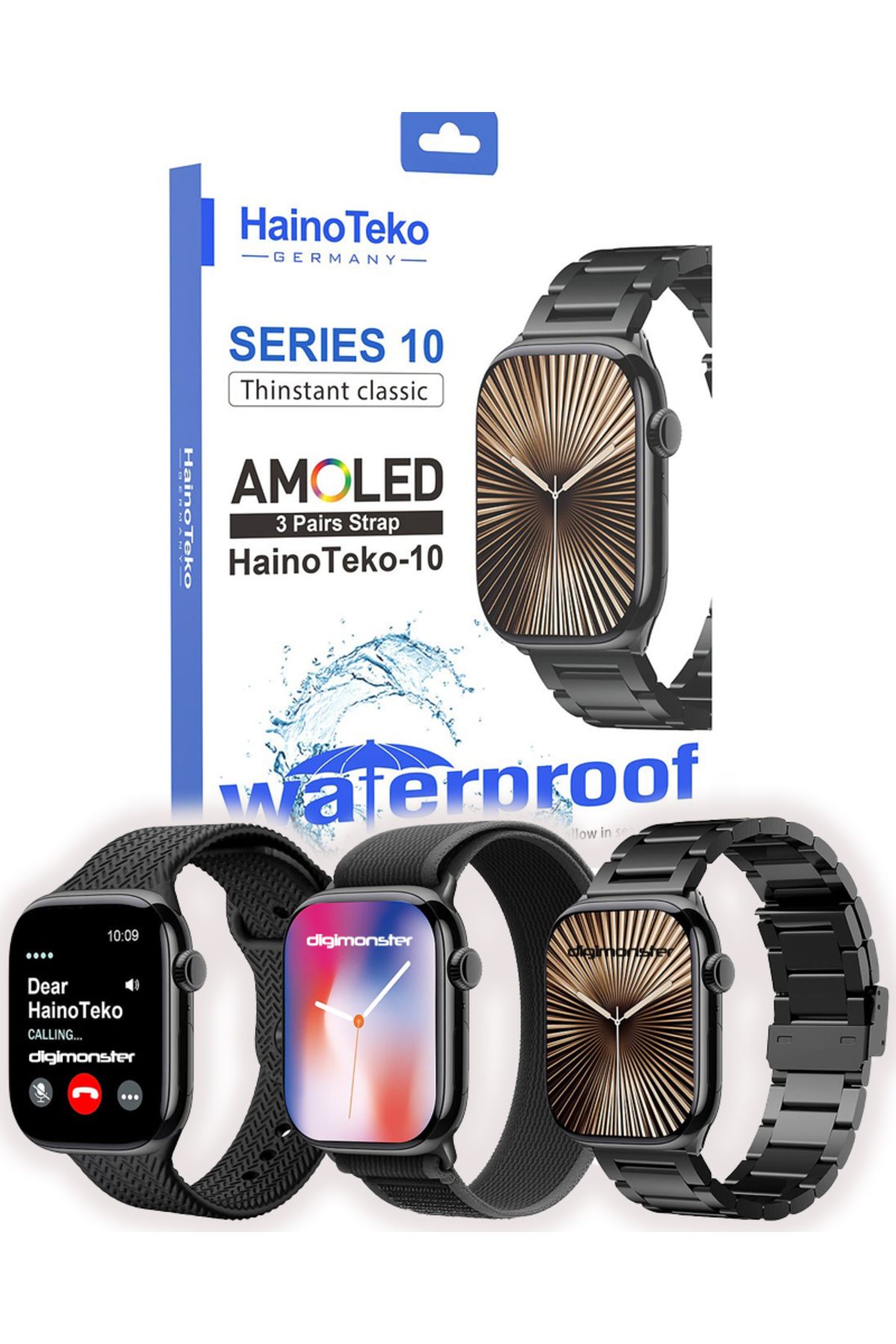 DigiMonster Haino Teko HK10 Mini Plus Akıllı Saat – Şıklığı Teknolojiyle Buluşturan Alman Tasarımı!