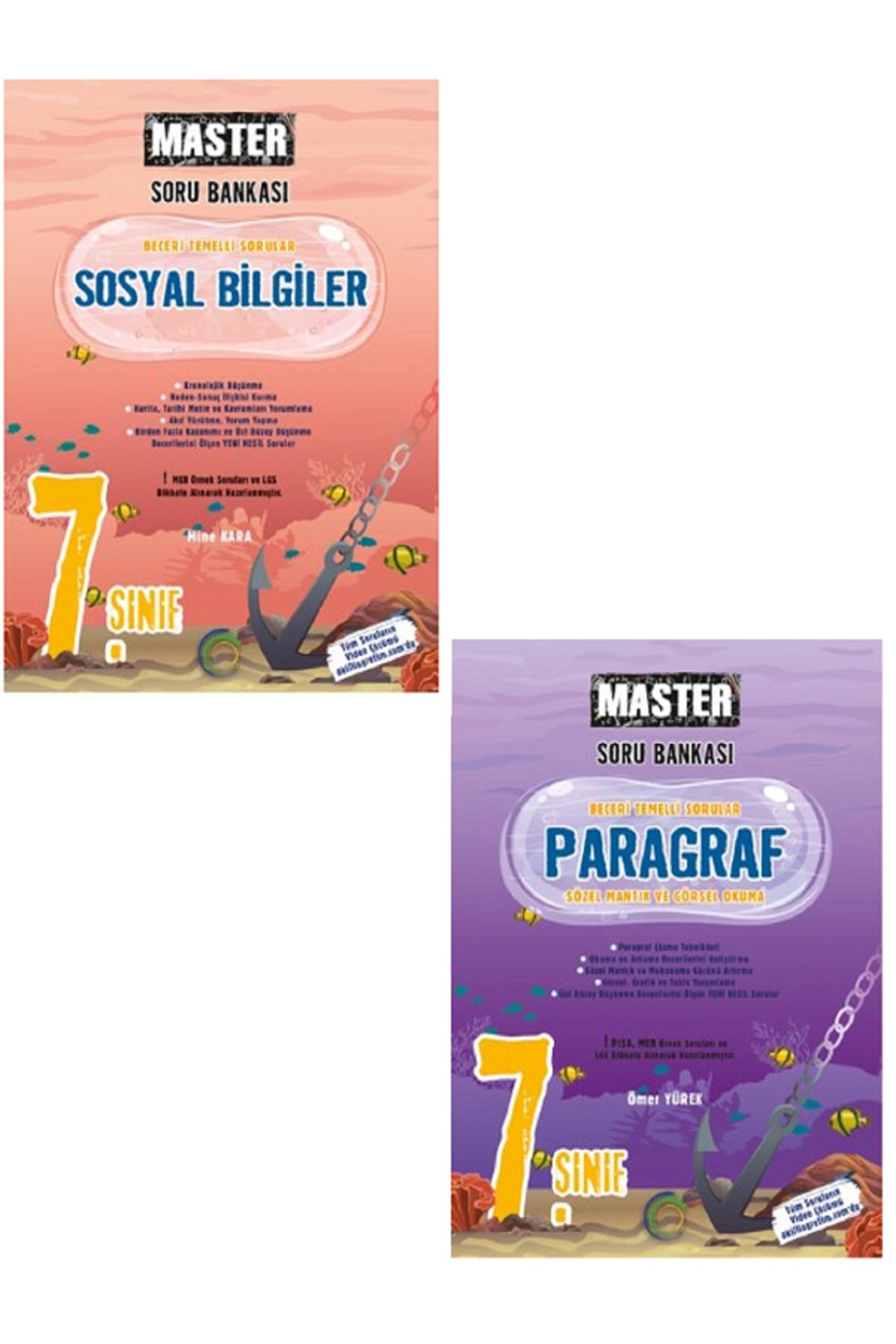 Evrensel İletişim Yayınları 7.Sınıf Okyanus Master Sosyal Bilgiler + Paragraf Soru Bankası / Beceri Temelli Sorular / 2 KİTAP