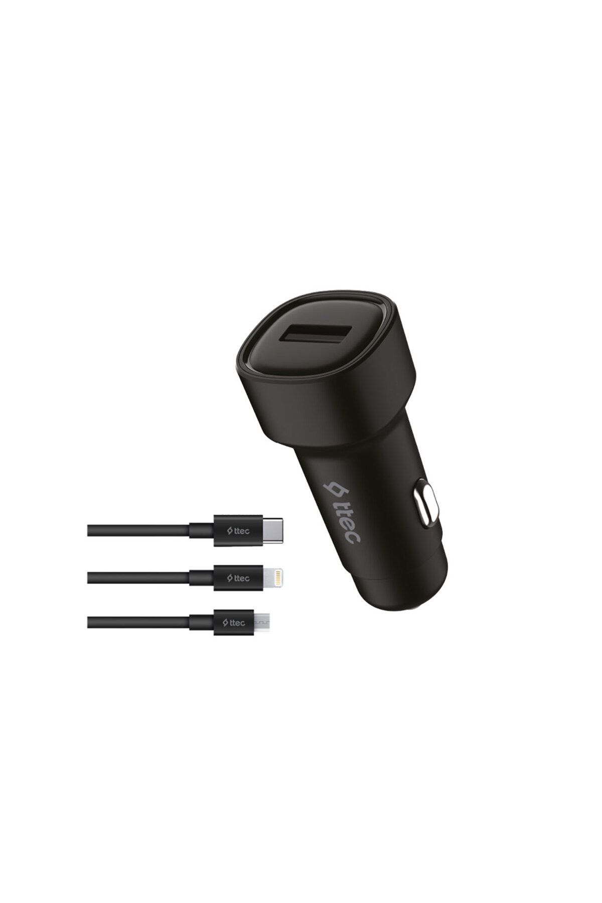 Ttec SmartCharger 2.4A Araç Şarj Aleti + Trio Kablo