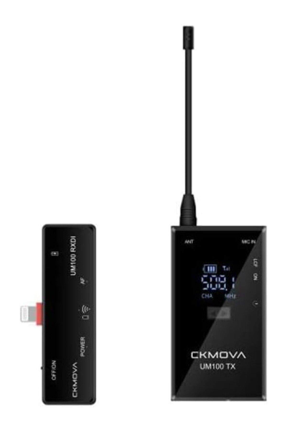 ShopZum Ckmova Um100 Kit-5 İphone, Ipad Ios Uhf Kablosuz Yaka Mikrofon Seti
