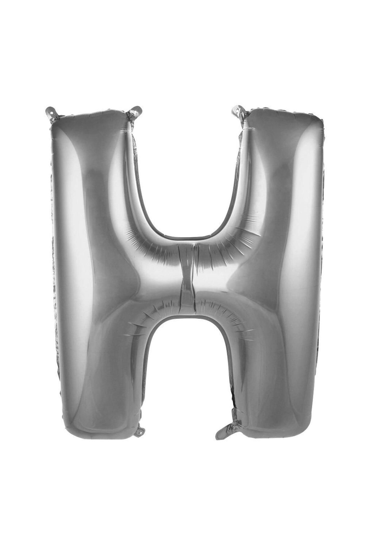 PARTİMİO PARTİ MALZEMELERİ Harf Folyo Balon Gümüş Renk 34'' (76cm)