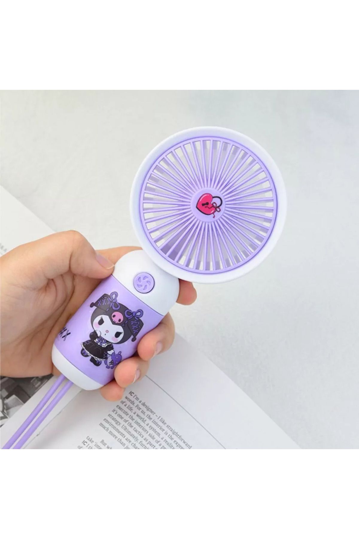 Inovaxis Stickler Taşınabilir Mini Fan, Şarjlı Mini Vantilatör