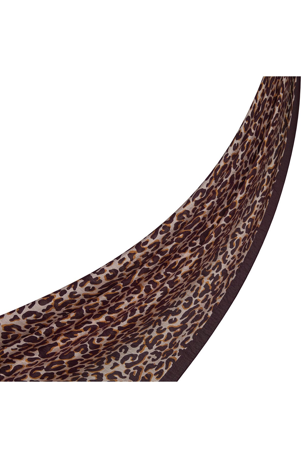ipekevi Kahve Leopar Desenli Şal